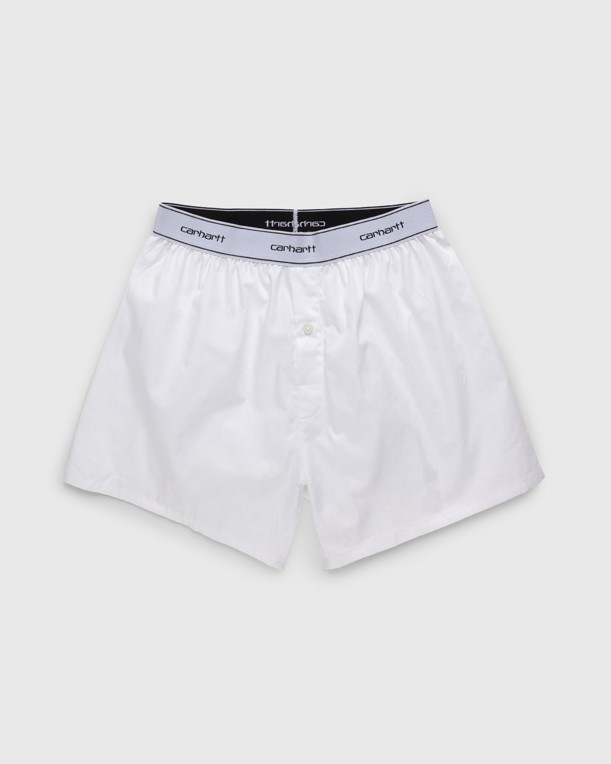 Carhartt WIP - Cotton Script Boxers White - Clothing - White - Image 1