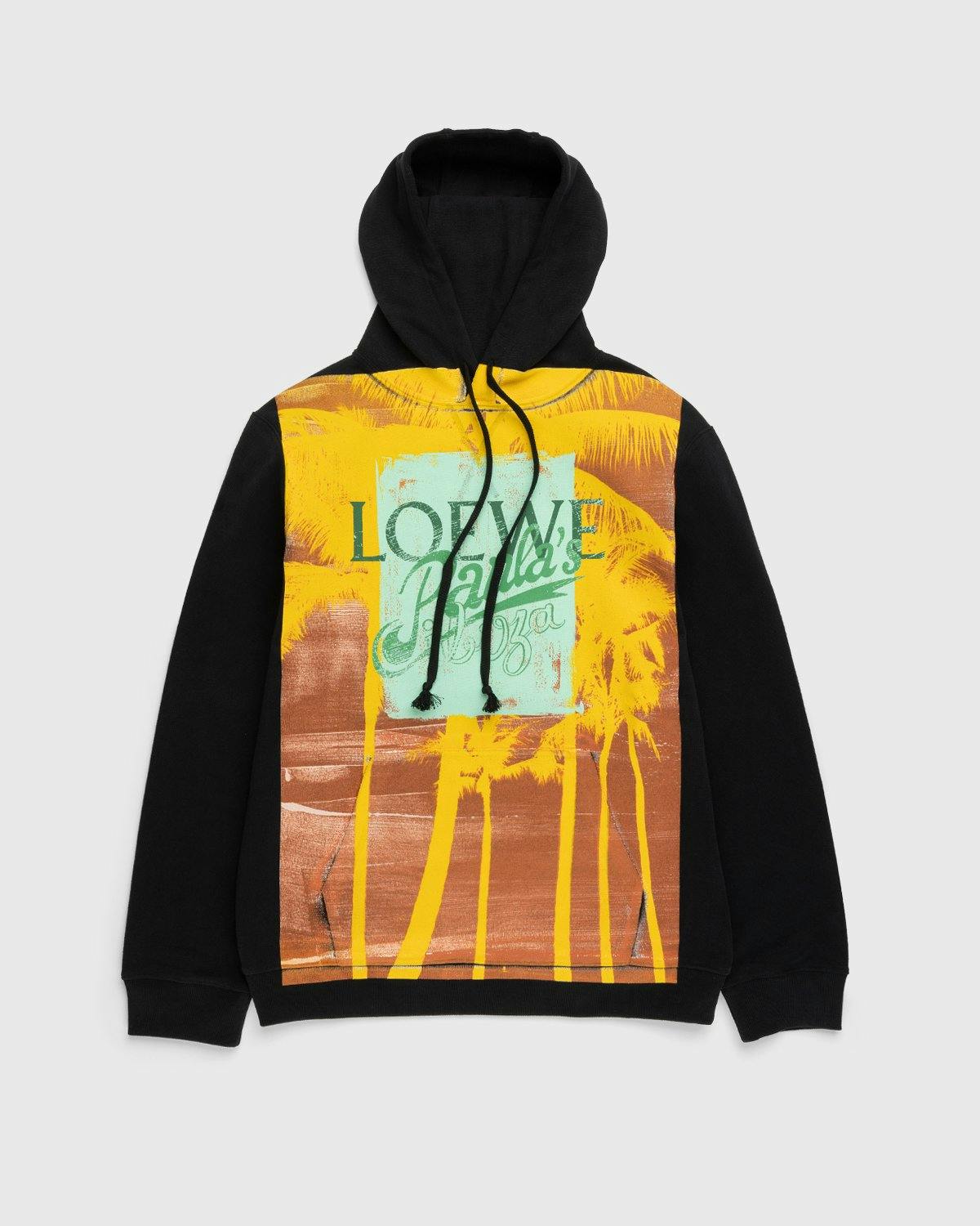 Loewe - Paula's Ibiza Palm Print Hoodie Black/Multi - Clothing - Multi - Image 1