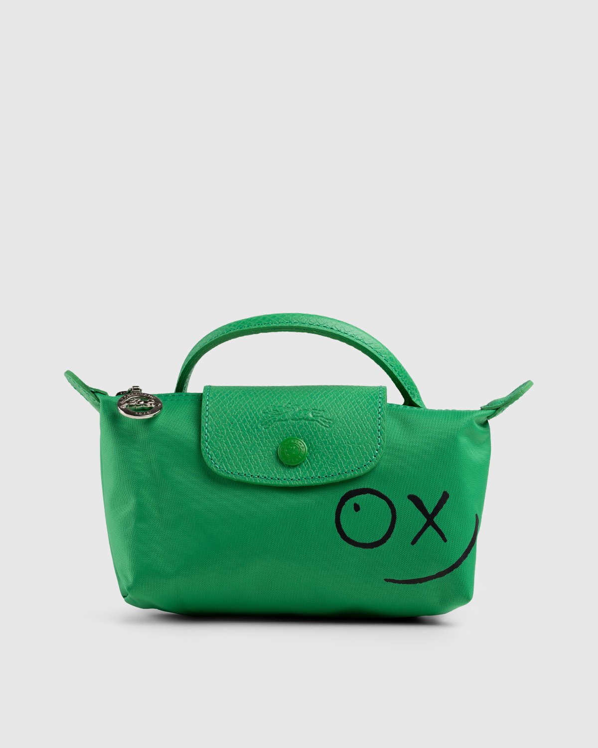 Longchamp x André Saraiva - Le Pliage André Pouch Green - Accessories - Green - Image 1