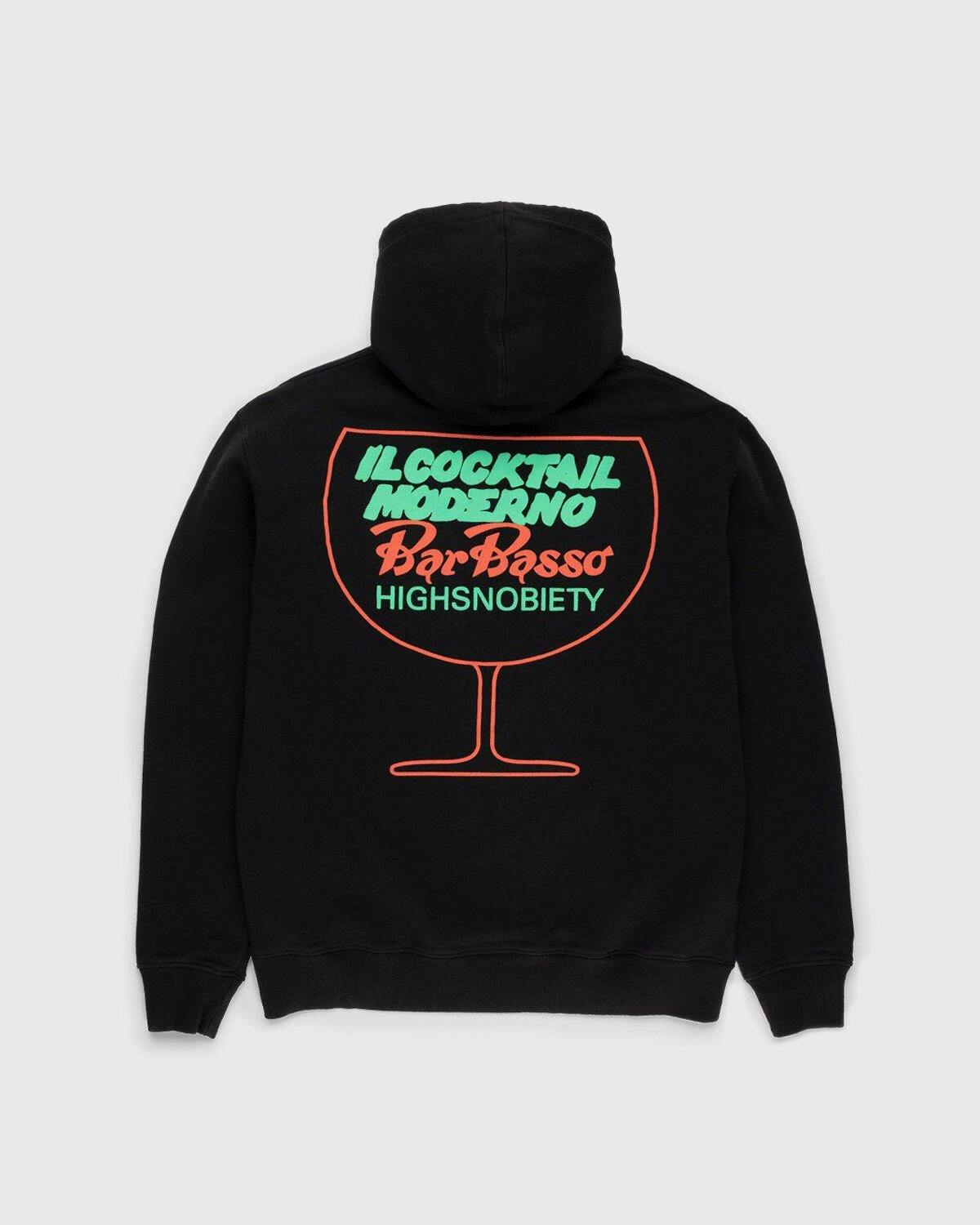 Bar Basso x Highsnobiety - Cocktail Glass Hoodie Black - Clothing - Black - Image 1