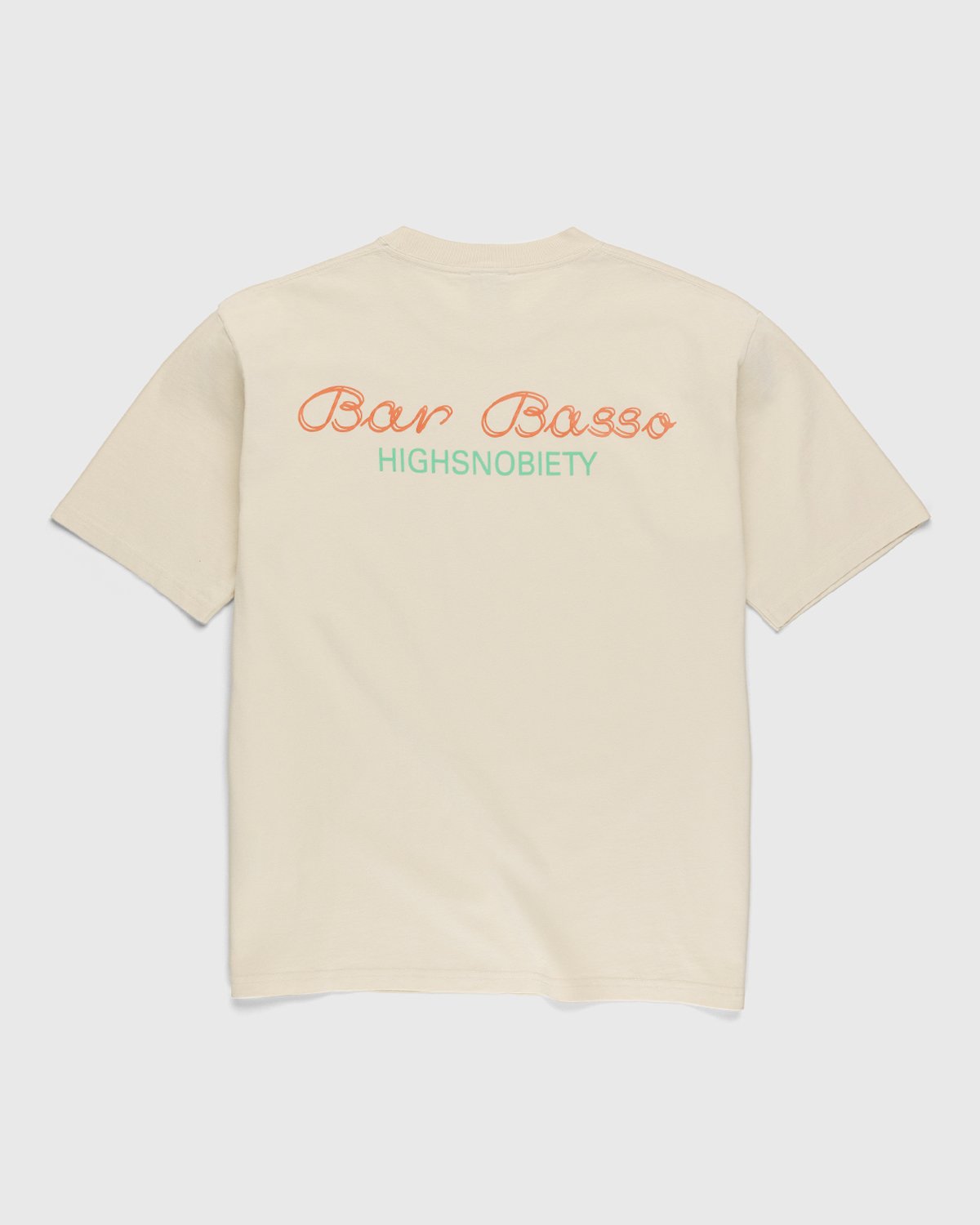 Bar Basso x Highsnobiety - Logo T-Shirt Eggshell - Clothing - Beige - Image 1