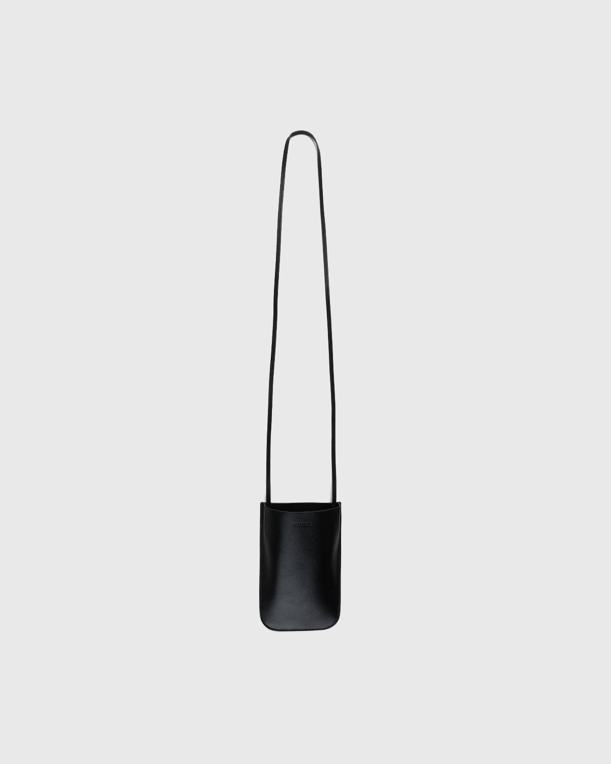 Jil Sander - Leather Phone Holder Pouch Black - Lifestyle - Black - Image 1