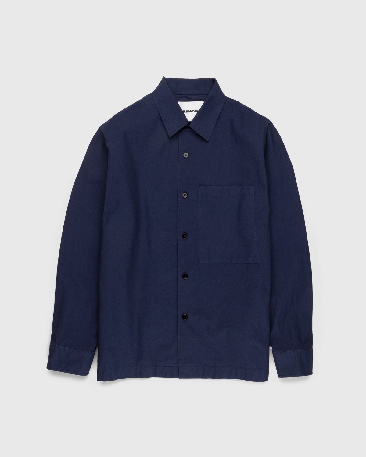 Jil Sander - Long Sleeve Work Shirt Navy - Clothing - Blue - Image 1