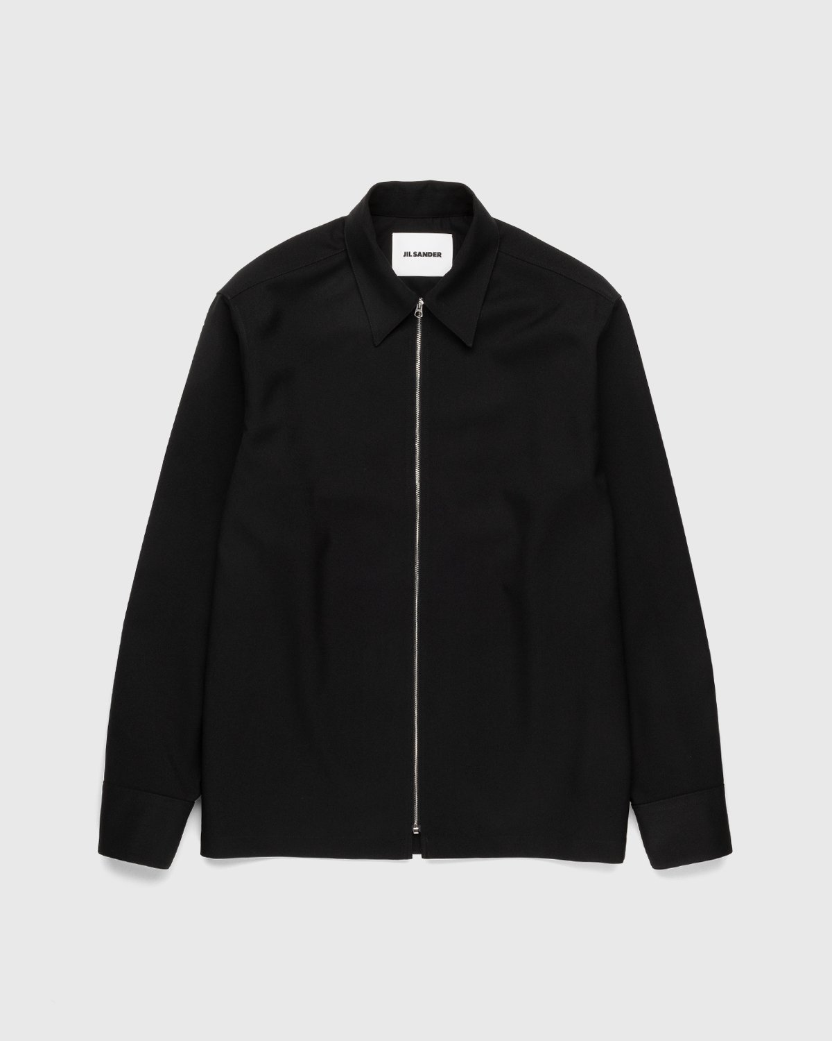 Jil Sander - Full Zip Shirt Black - Clothing - Black - Image 1