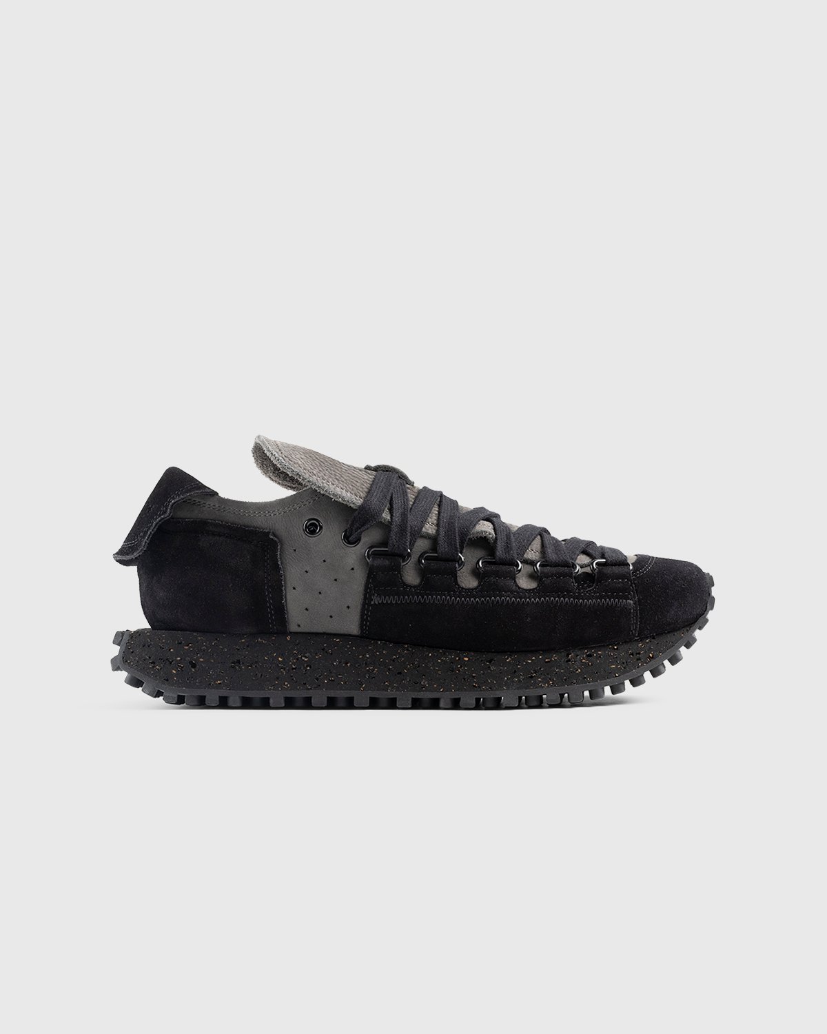 Acne Studios - Nofo Lace-Up Sneakers Grey/Black - Footwear - Black - Image 1