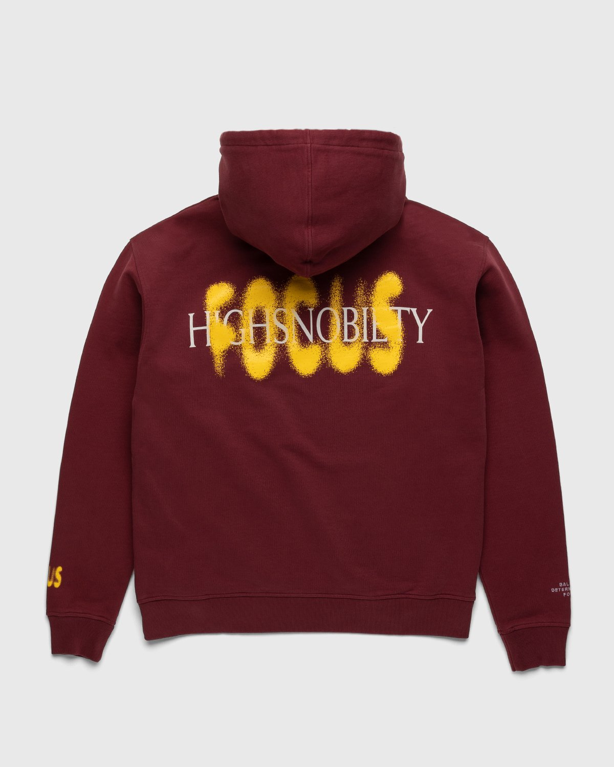 Highsnobiety - HS Sports Focus Hoodie Bordeaux - Clothing - Red - Image 1