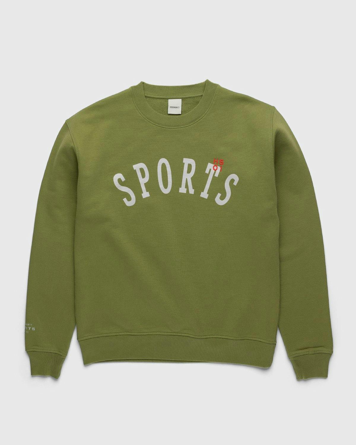 Highsnobiety - HS Sports Logo Crew Green - Clothing - Green - Image 1