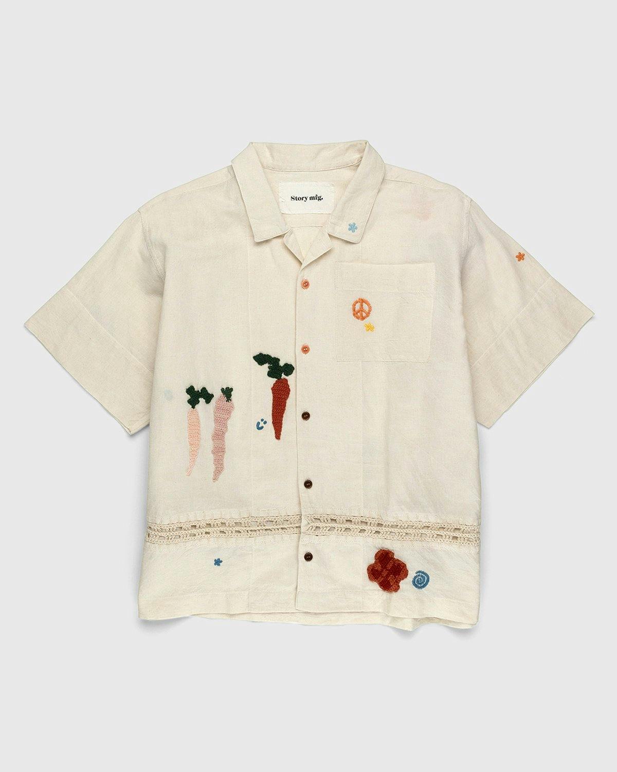 Story mfg. - Greetings Shirt Ecru Harvest Sun Off-White - Clothing - Beige - Image 1