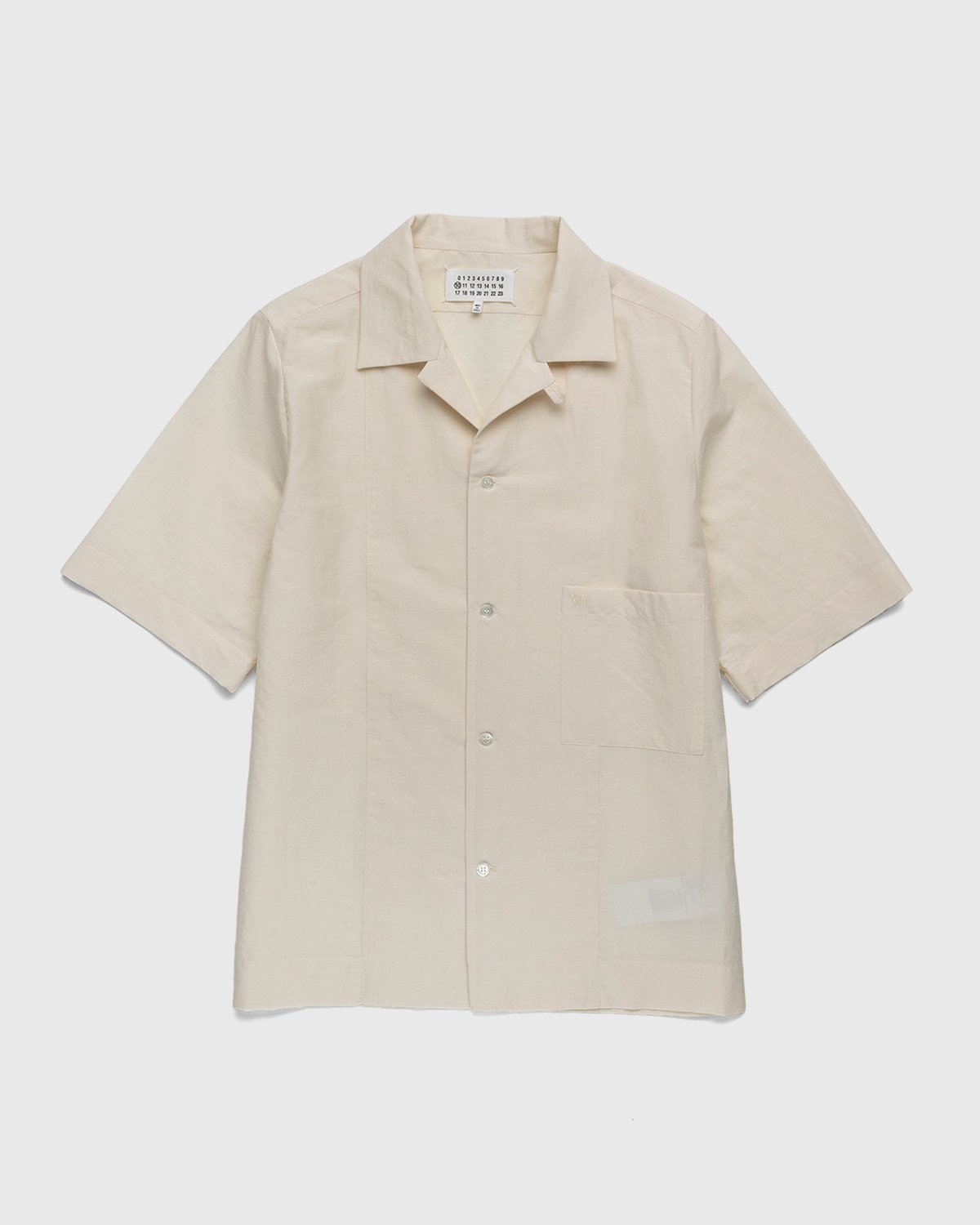 Maison Margiela - Ivory Button-Up Shirt Beige - Clothing - White - Image 1