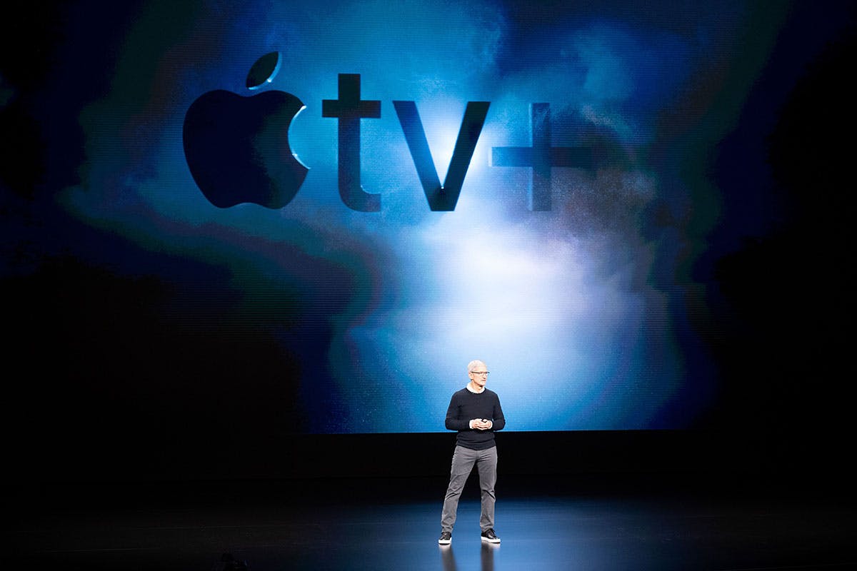 Tim Cook Apple TV+ background