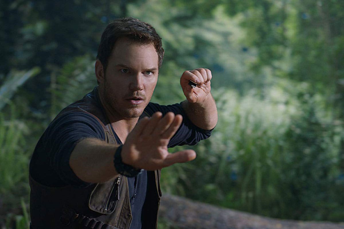 Chris pratt in 'jurassic world'