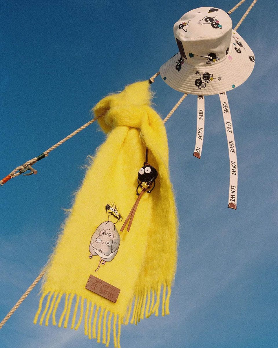 loewe spirited away studio ghibli collab collection release date info buy price list drop date bag shirt hoodie no face chihiro web store buy online