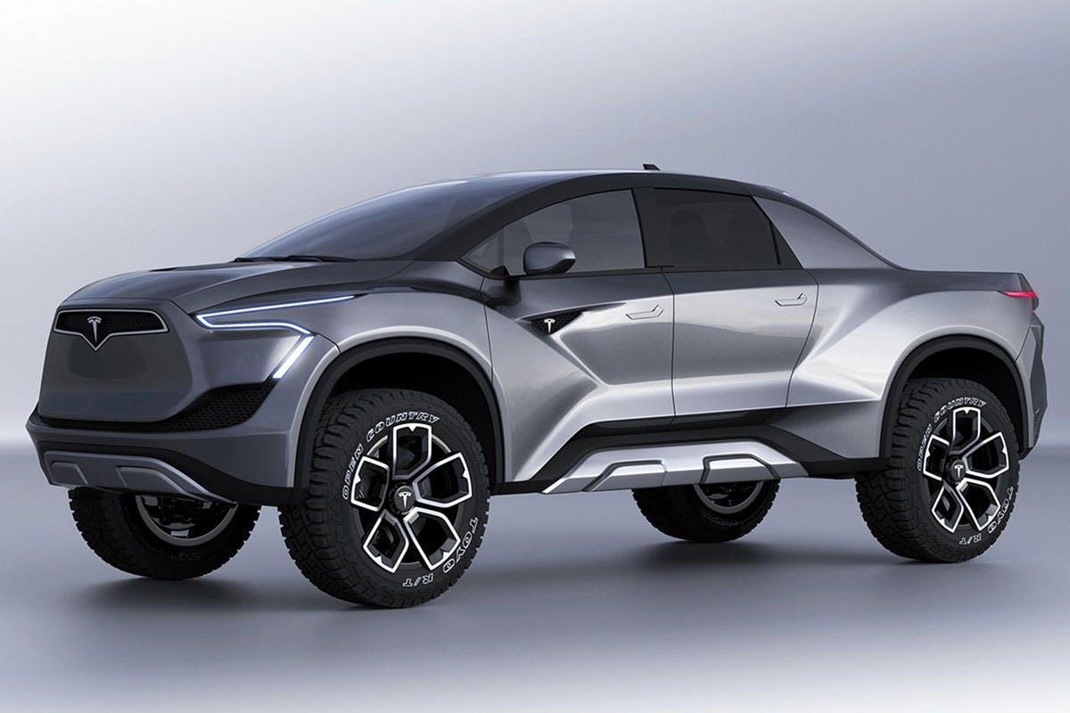 tesla pickup truck model p