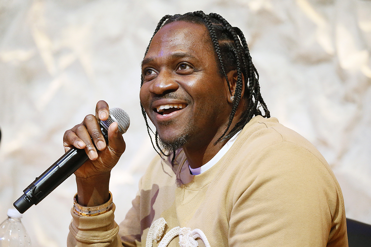 Pusha T speaks at a panel discussion