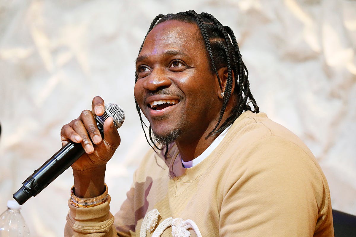 Pusha T speaks at a panel discussion