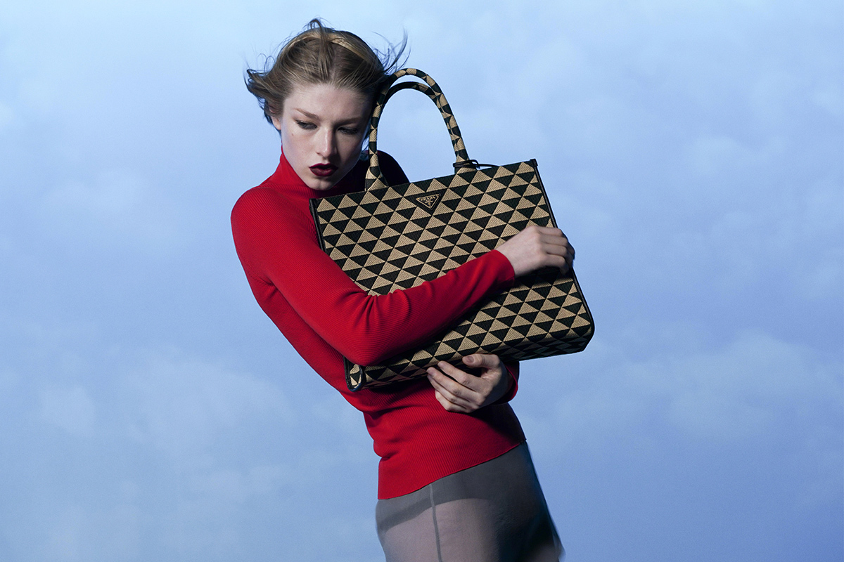 Hunter Schafer Stars in Prada's Symbole Bag Campaign