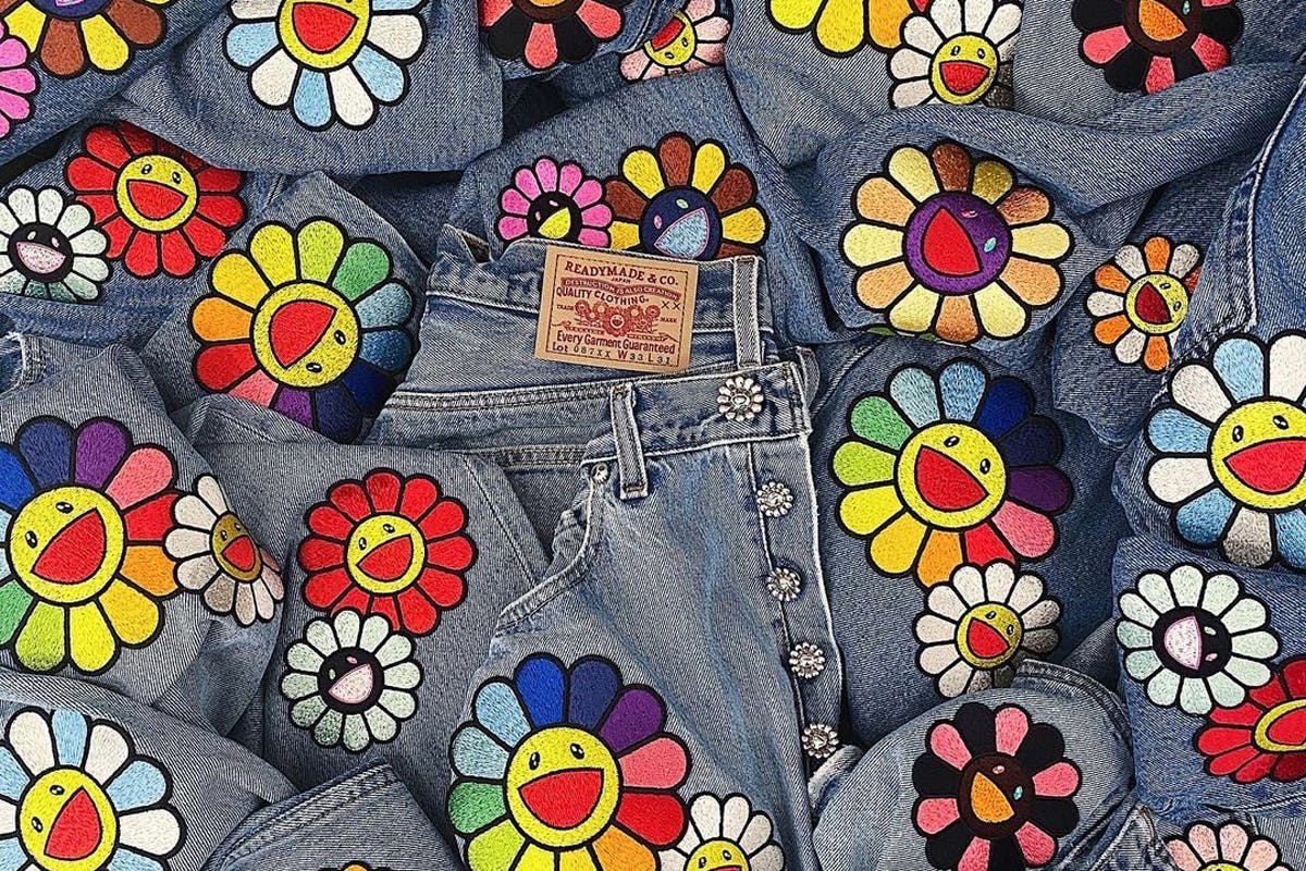 READYMADE x Takashi Murakami Flower Jeans Collab, Release Details