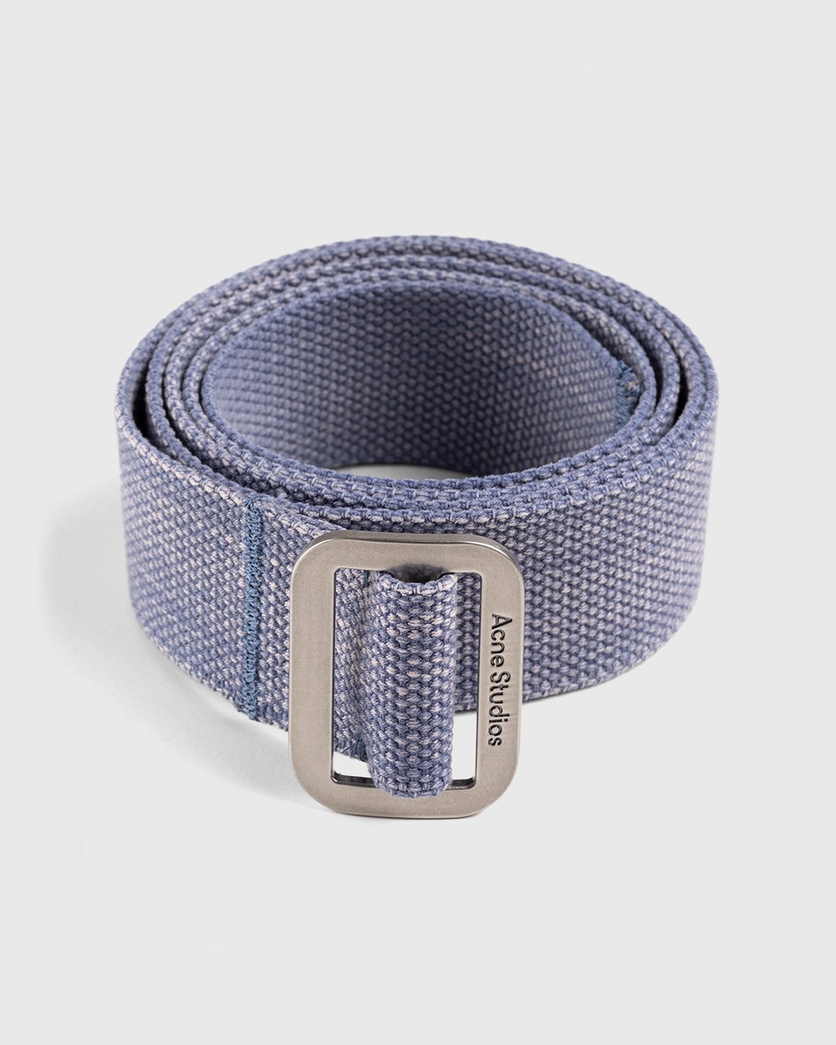Acne Studios - Cotton Webbing Belt Dusty Blue - Accessories - Blue - Image 1