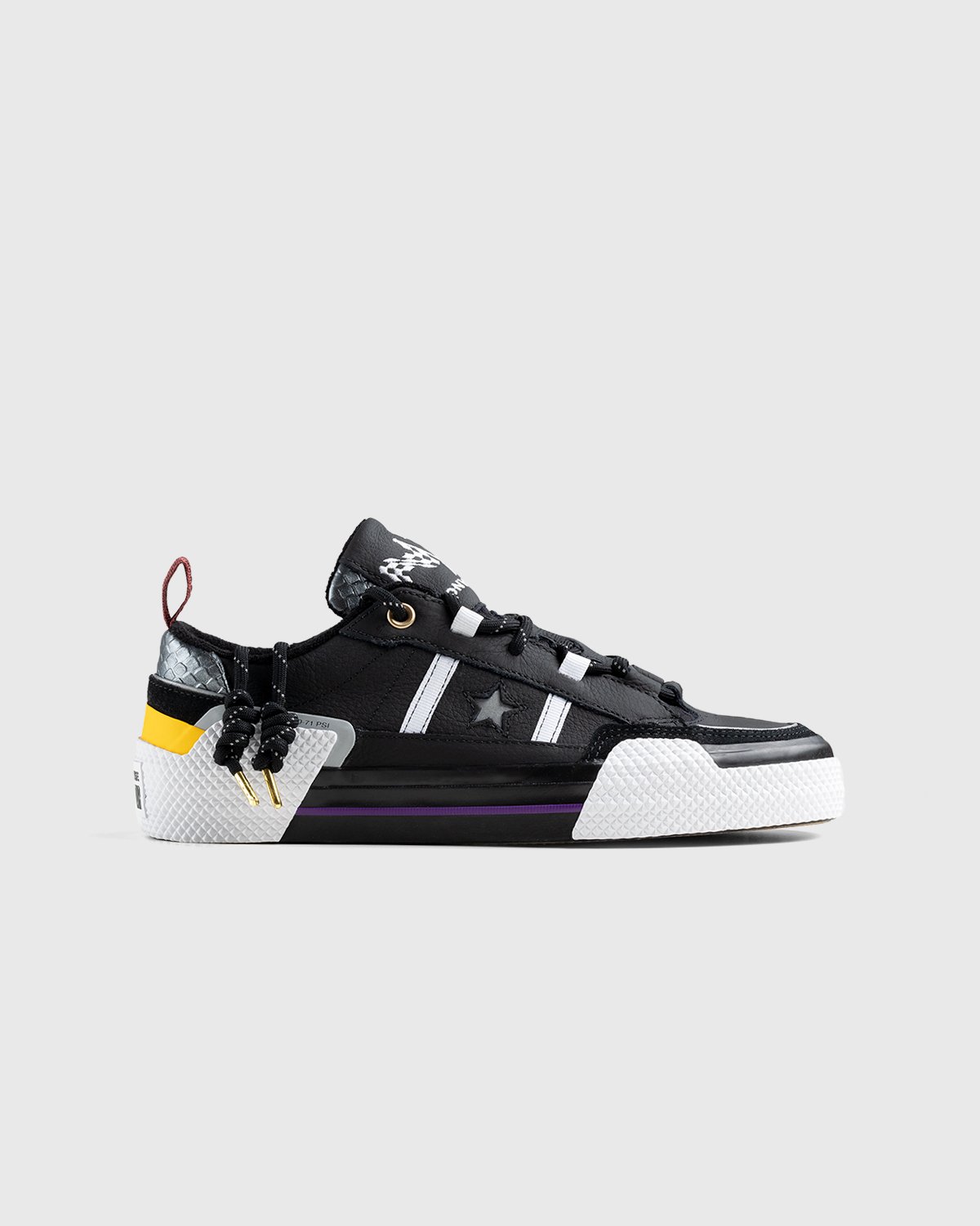 Converse x IBN Japser - One Star Ox Black/White/Spectra Yellow - Footwear - Black - Image 1