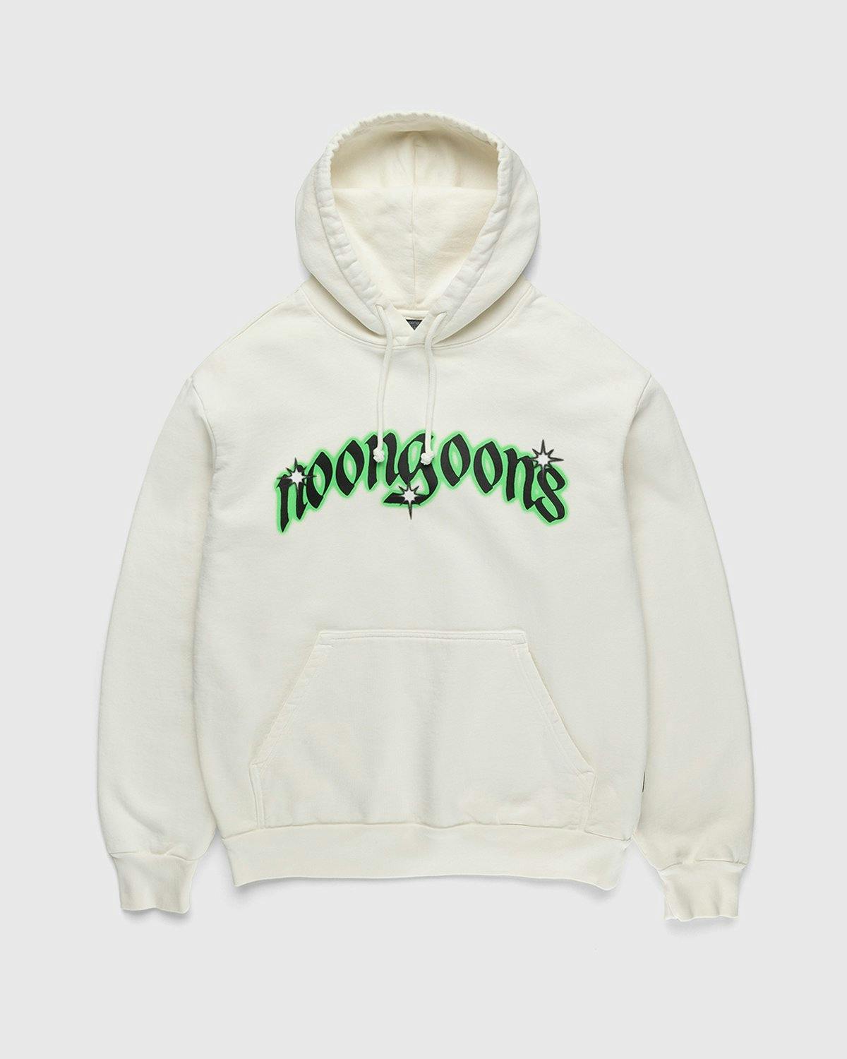 Noon Goons - Pleasures Hoodie Bone White - Clothing - White - Image 1