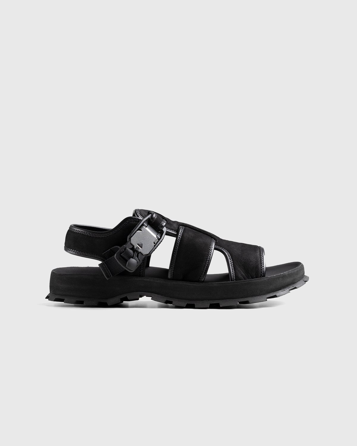 Jil Sander - Calfskin Leather Sandal Black - Footwear - Black - Image 1