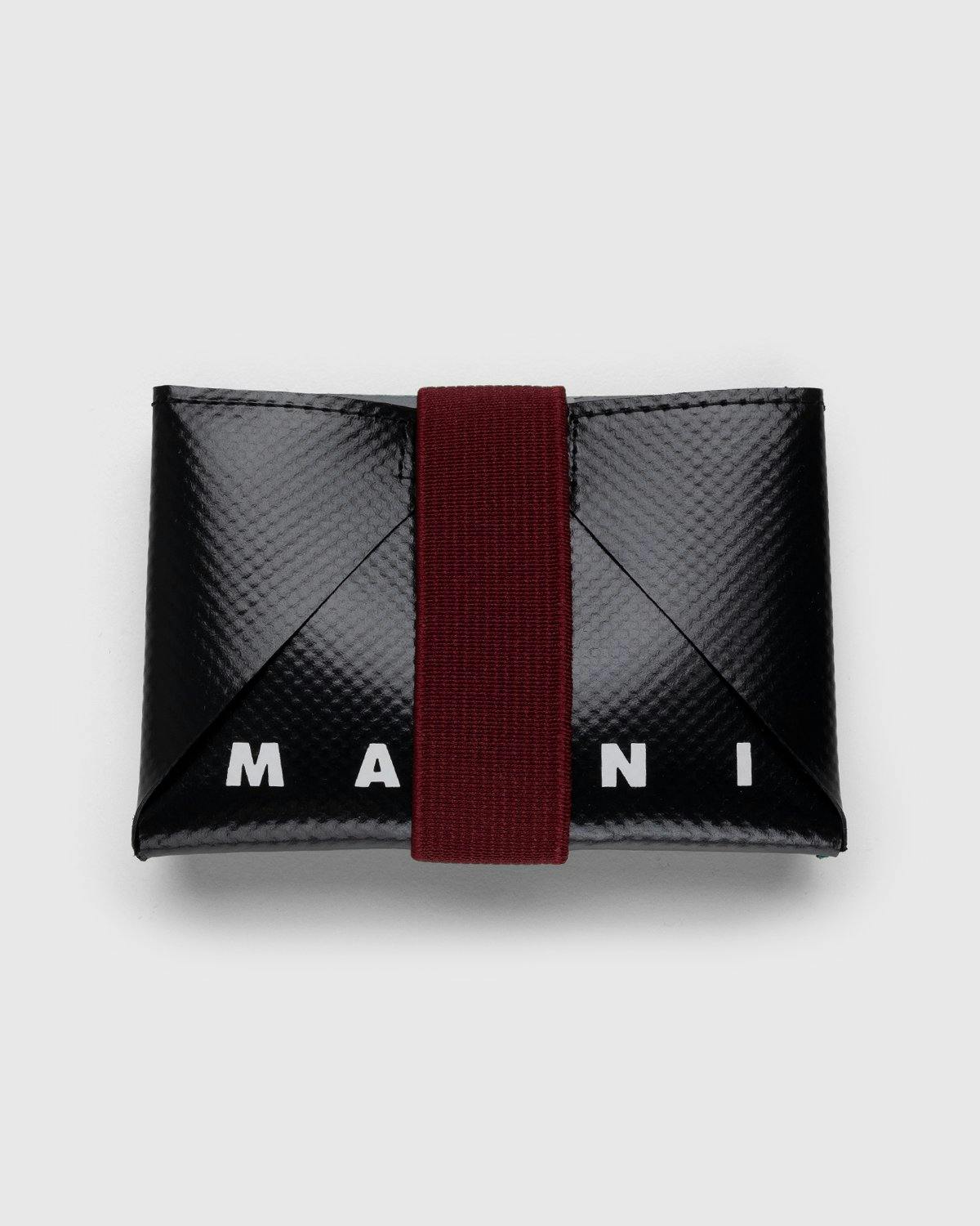 Marni - Origami Card Holder Black/Green - Accessories - Black - Image 1