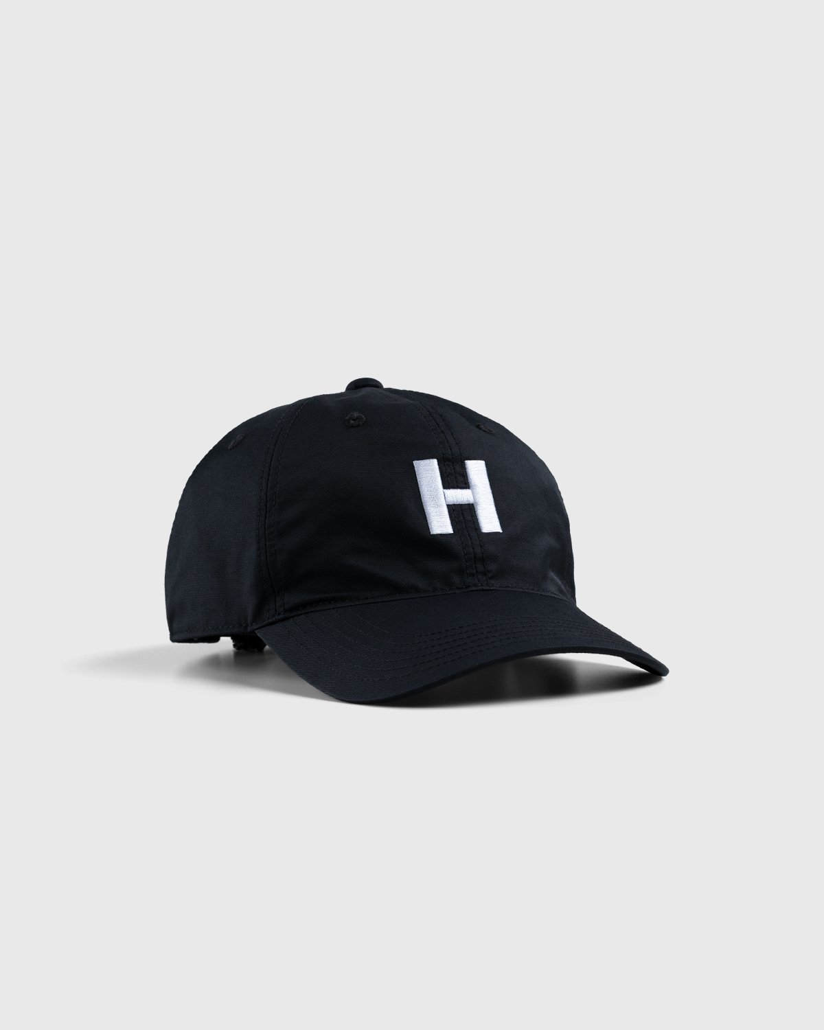 Highsnobiety - Cotton Nylon "H" Logo Cap Black - Accessories - Black - Image 1