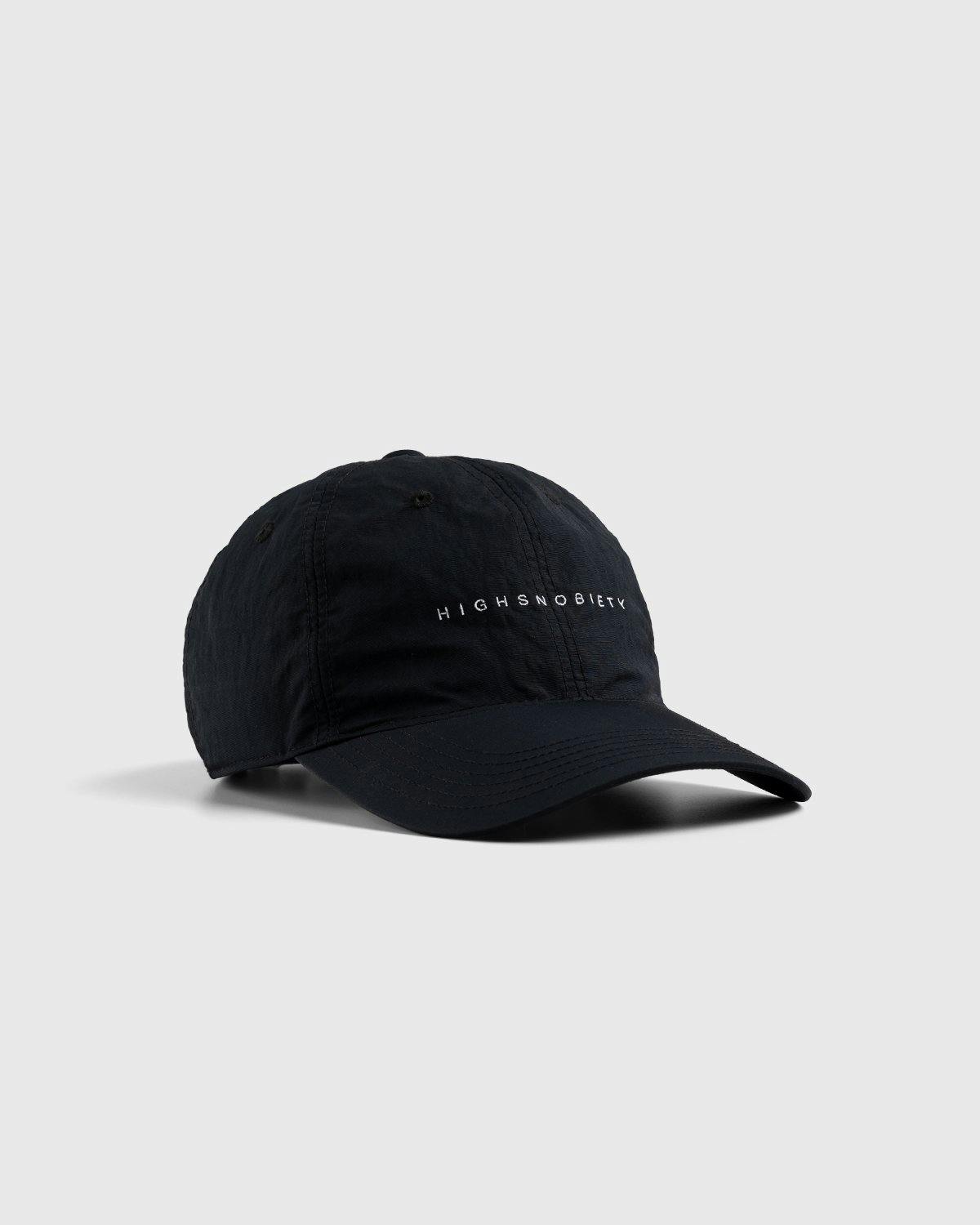 Highsnobiety - Brushed Nylon Ball Cap Black - Accessories - Black - Image 1