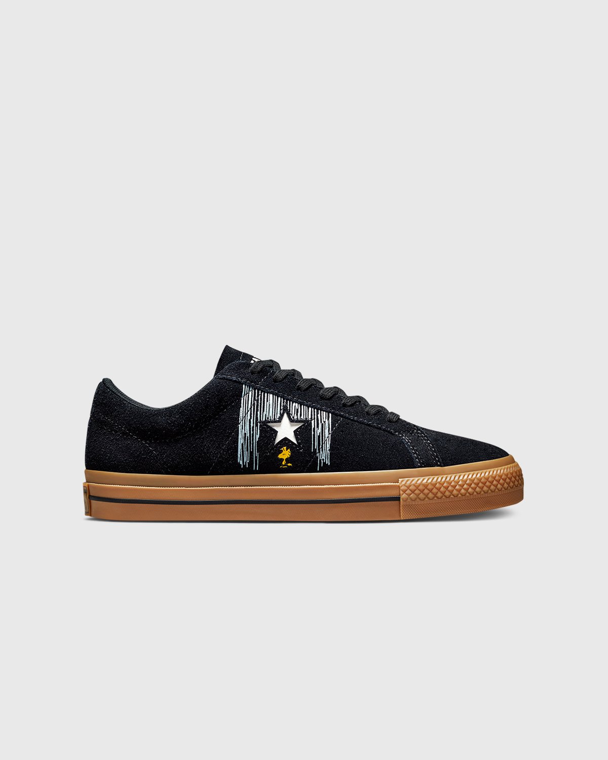 Converse x Peanuts - One Star Ox Black/Egret/Gum Honey - Footwear - Black - Image 1