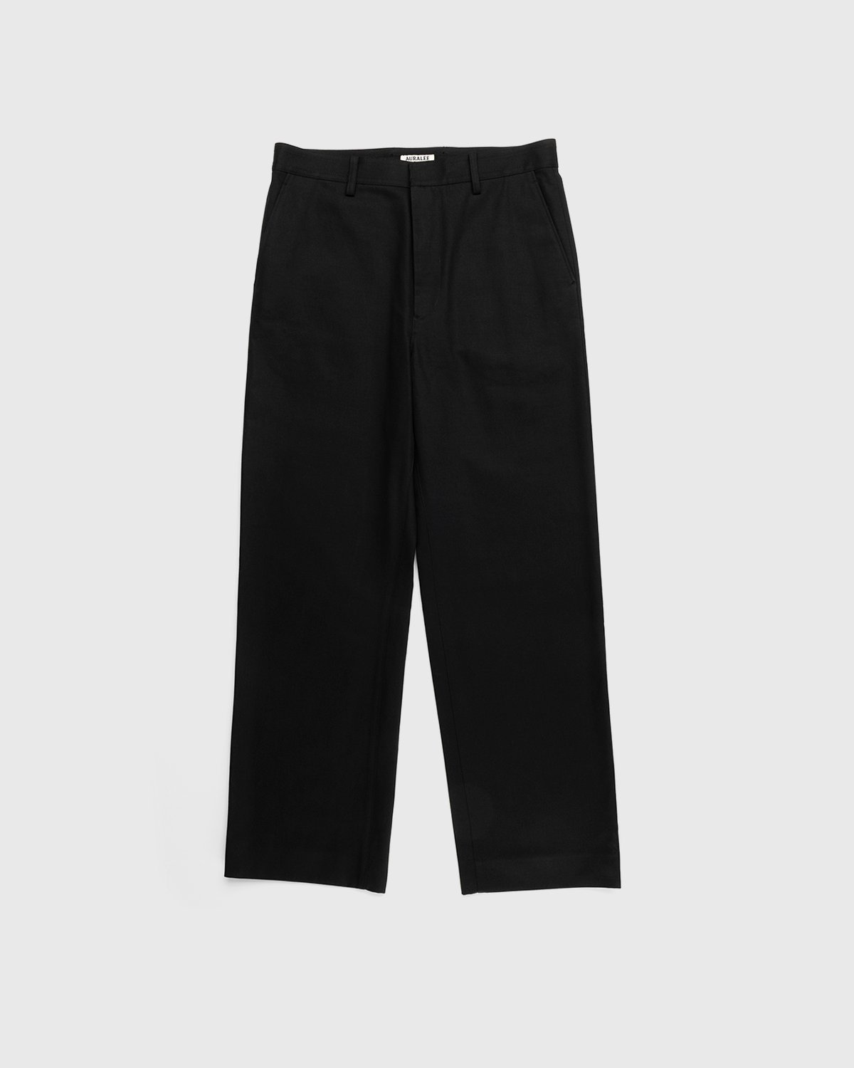Auralee - Cotton Woven Pants Black - Clothing - Black - Image 1