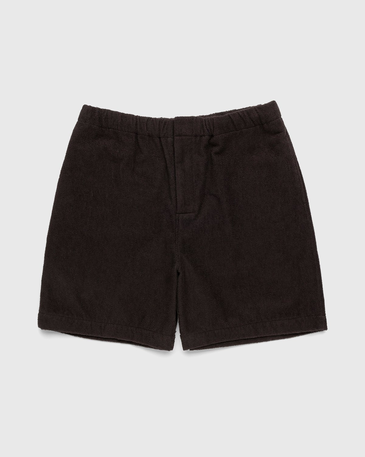 Auralee - Cotton Terry Cloth Shorts Brown - Clothing - Brown - Image 1