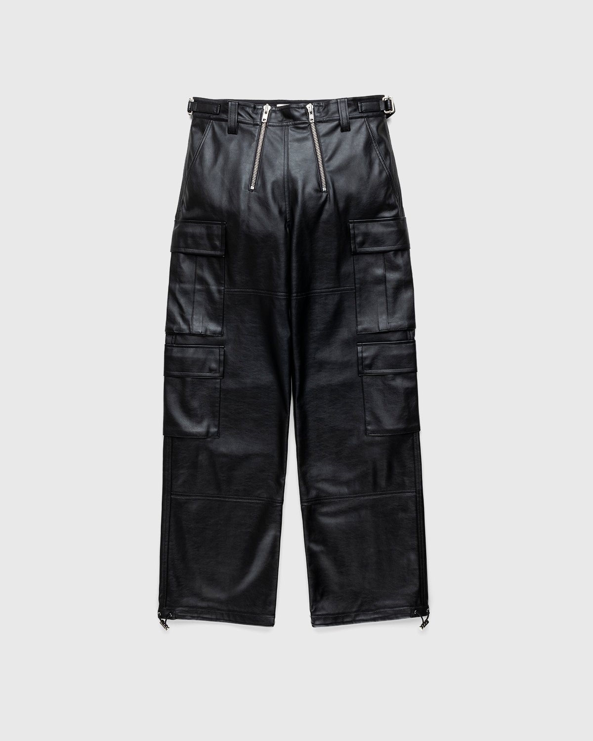 GmbH - Bekir Cargo Trousers With Double Zips Black - Clothing - Black - Image 1