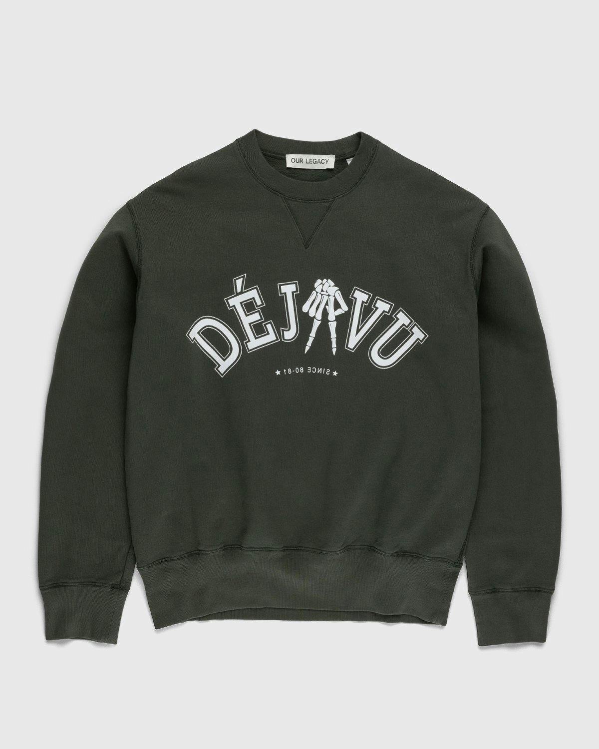 Our Legacy - Deja Vu Base Sweatshirt Green - Clothing - Green - Image 1