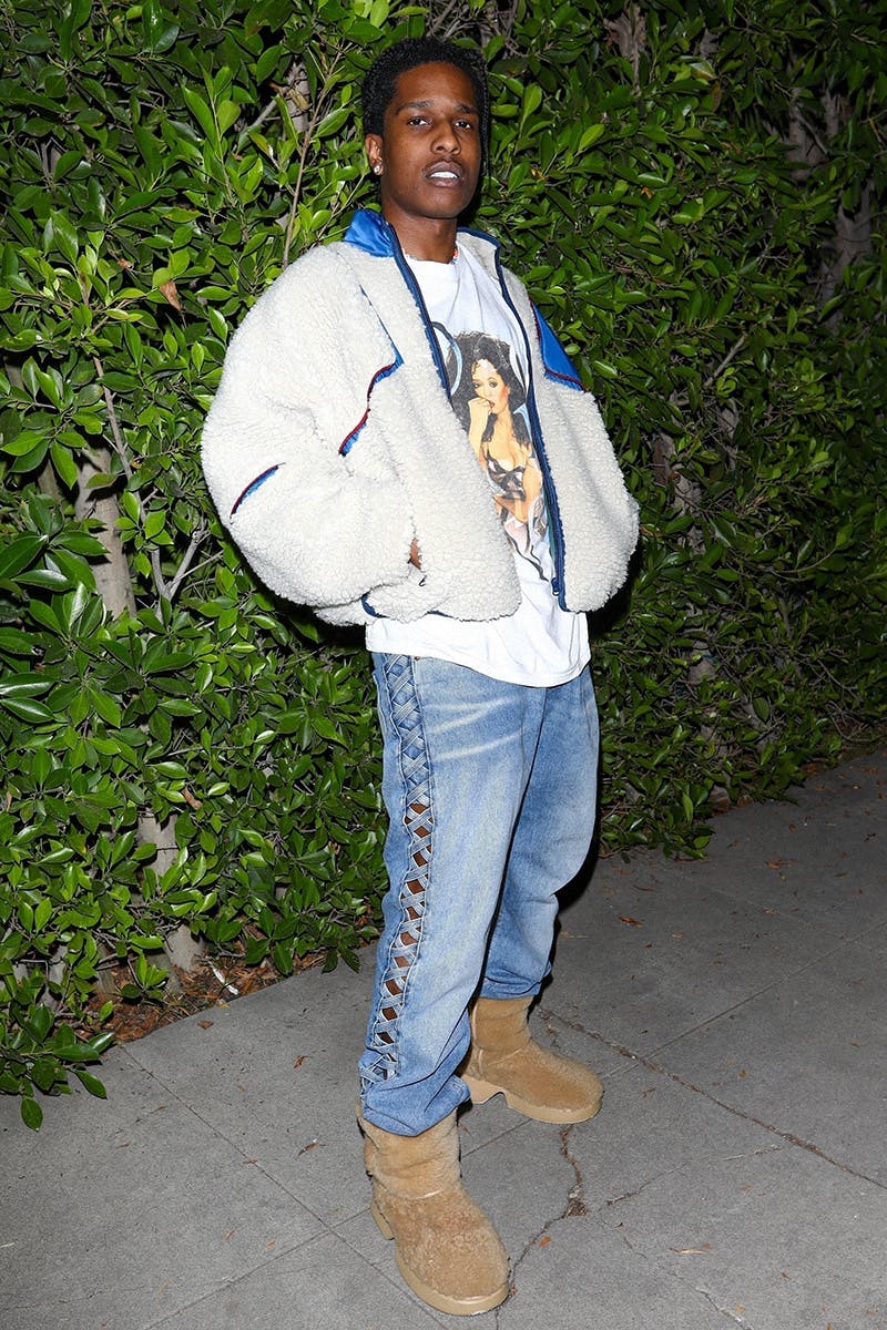 A$AP Rocky Makes The Case For Fluffy Boots And Shorts