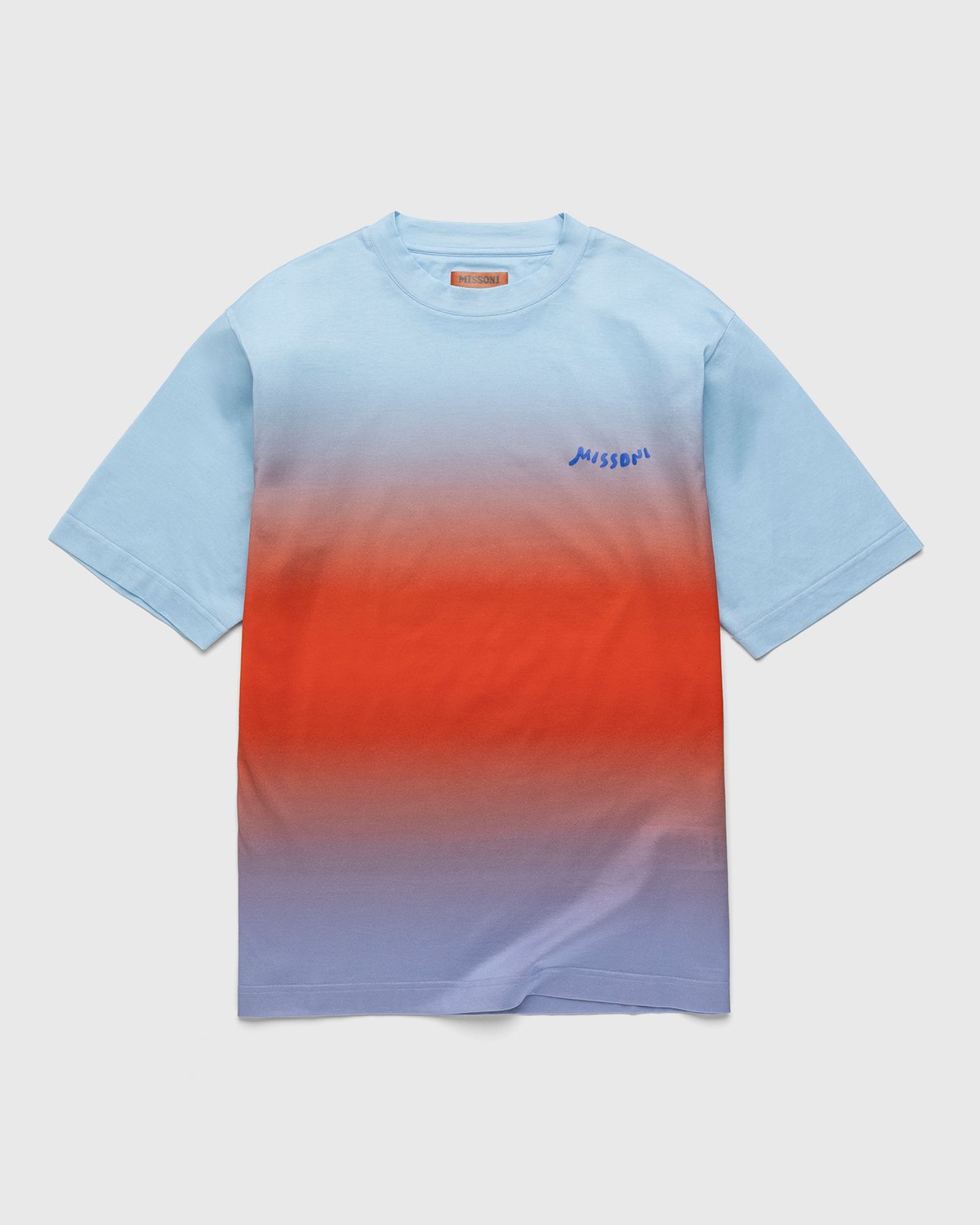 Missoni - Gradient Print T-Shirt Light blue - Clothing - Blue - Image 1