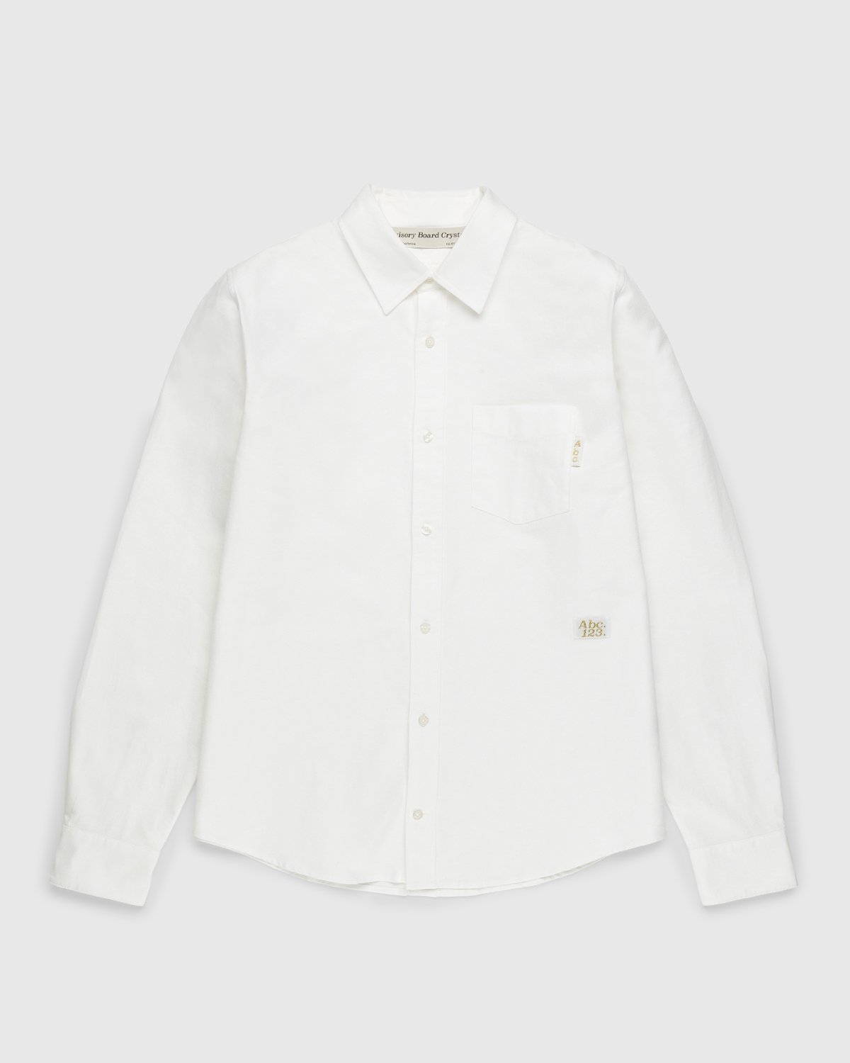 Abc. - Oxford Woven Shirt Selenite - Longsleeve Shirts - White - Image 1