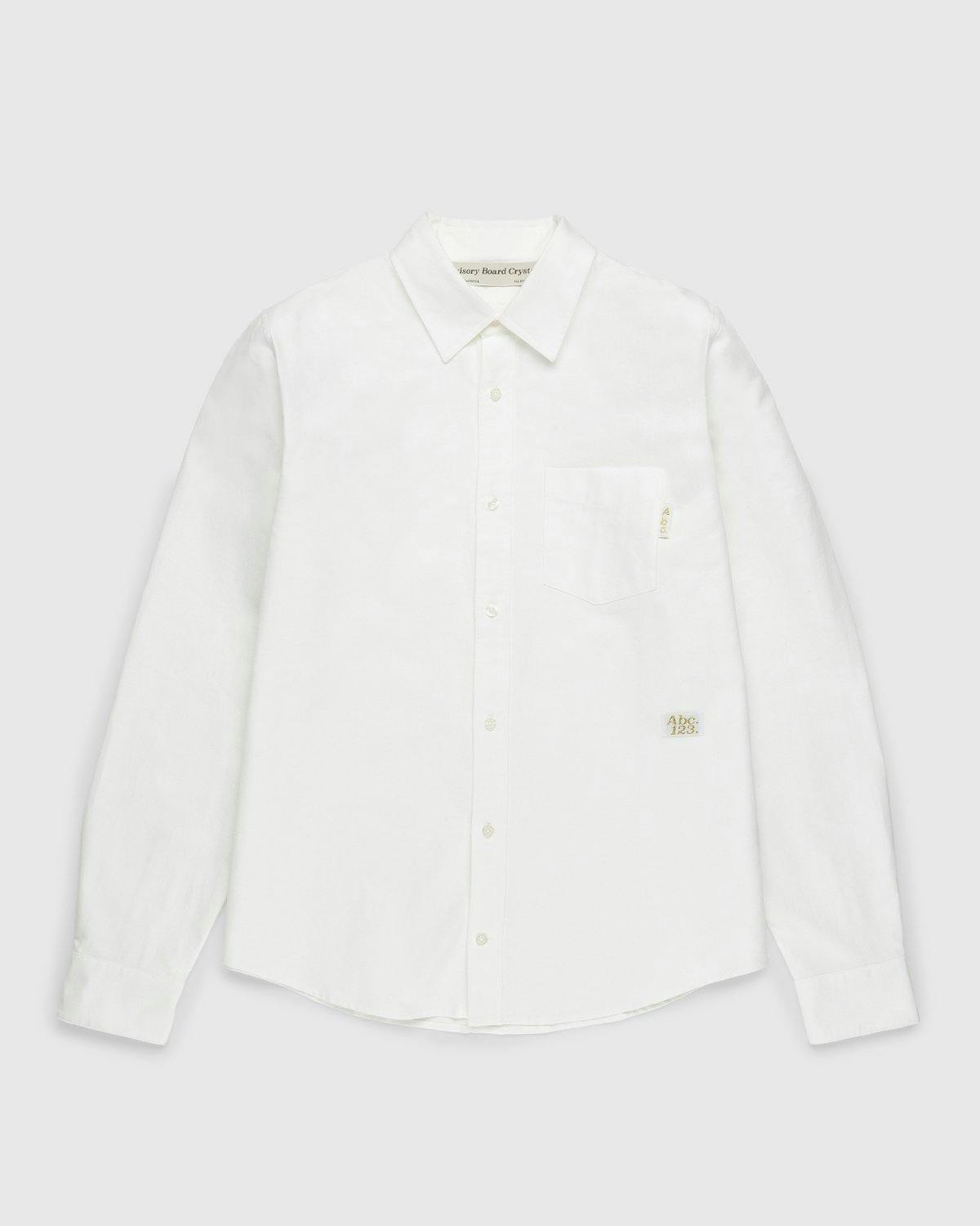 Abc. - Oxford Woven Shirt Selenite - Longsleeve Shirts - White - Image 1