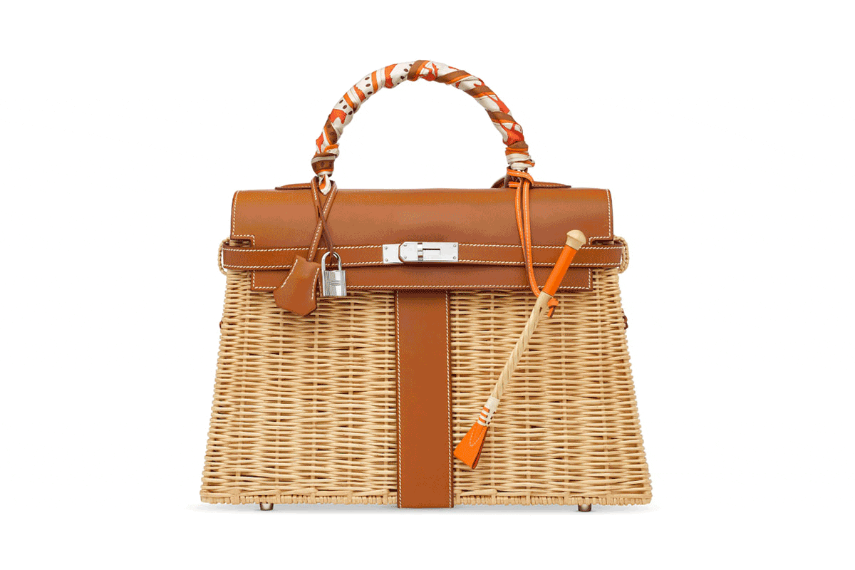 Sold at Auction: Hermes 35cm Brown Leather Custom Hand Painted Birkin