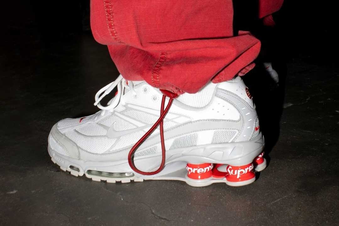 Your first look at the electrifying Supreme Nike Shox sneakers