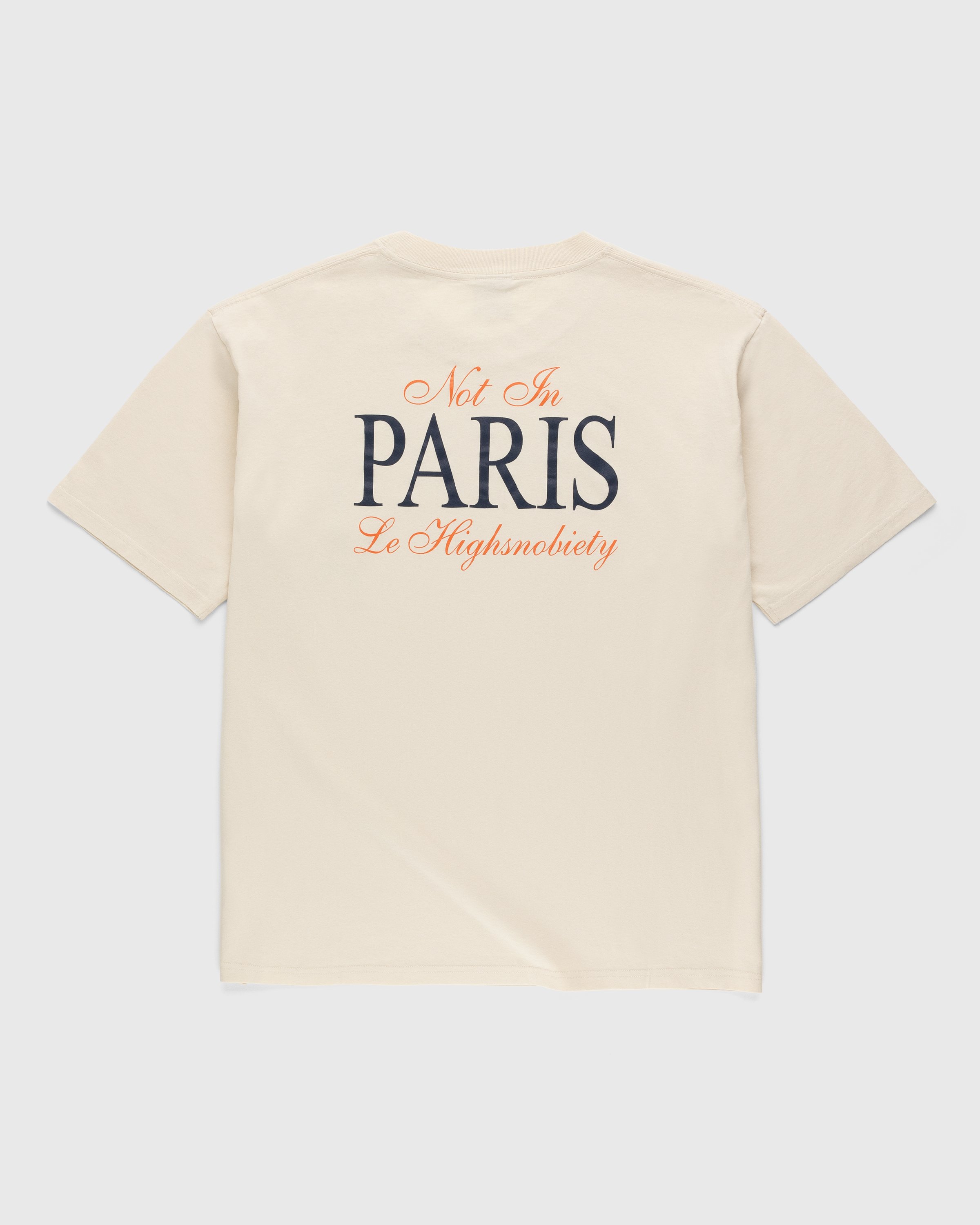 Highsnobiety - Not In Paris 4 Eiffel Tower T-Shirt Eggshell - Clothing - Beige - Image 1