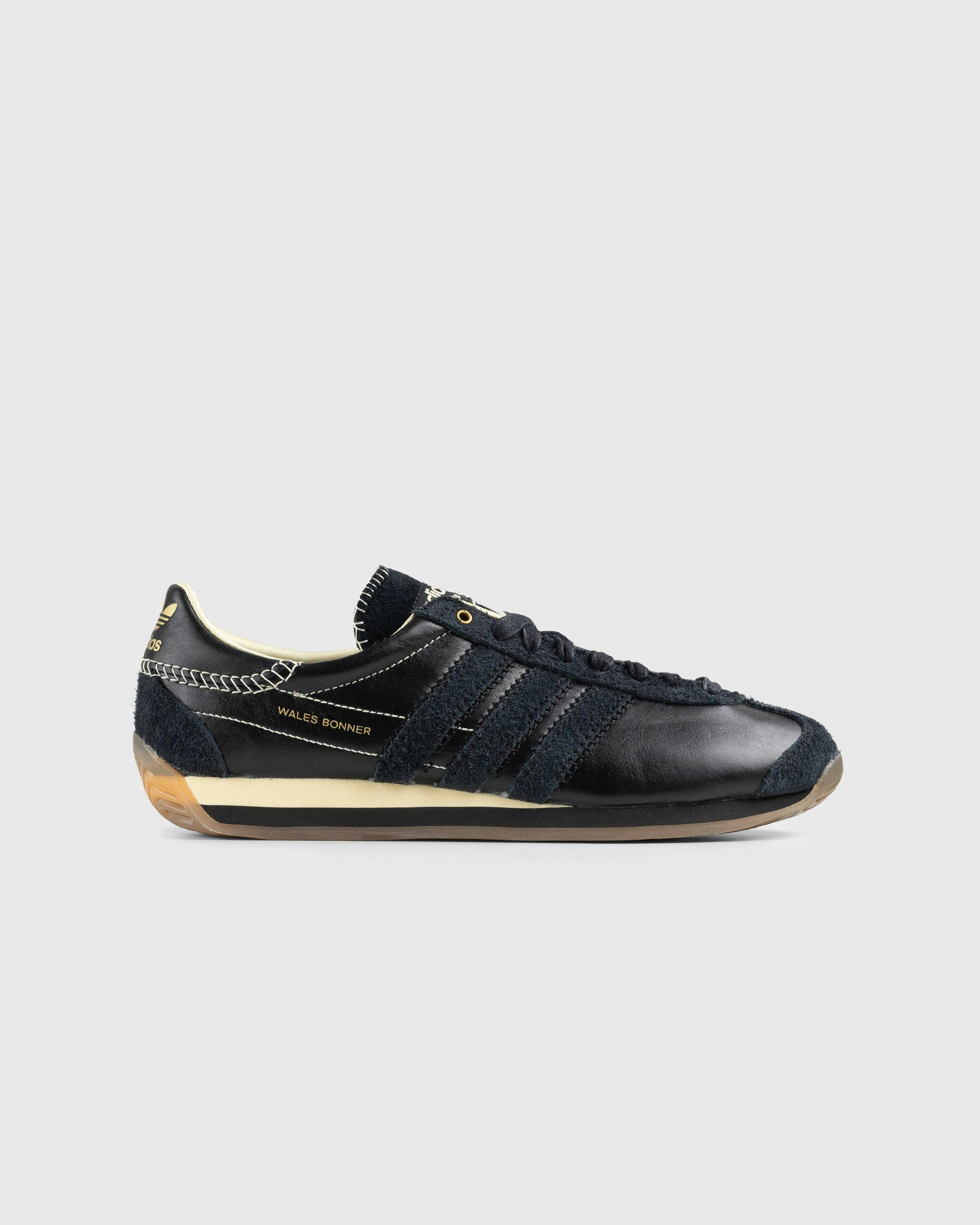 Adidas x Wales Bonner - WB Country Core Black/Core Black/Easy Yellow - Footwear - Black - Image 1