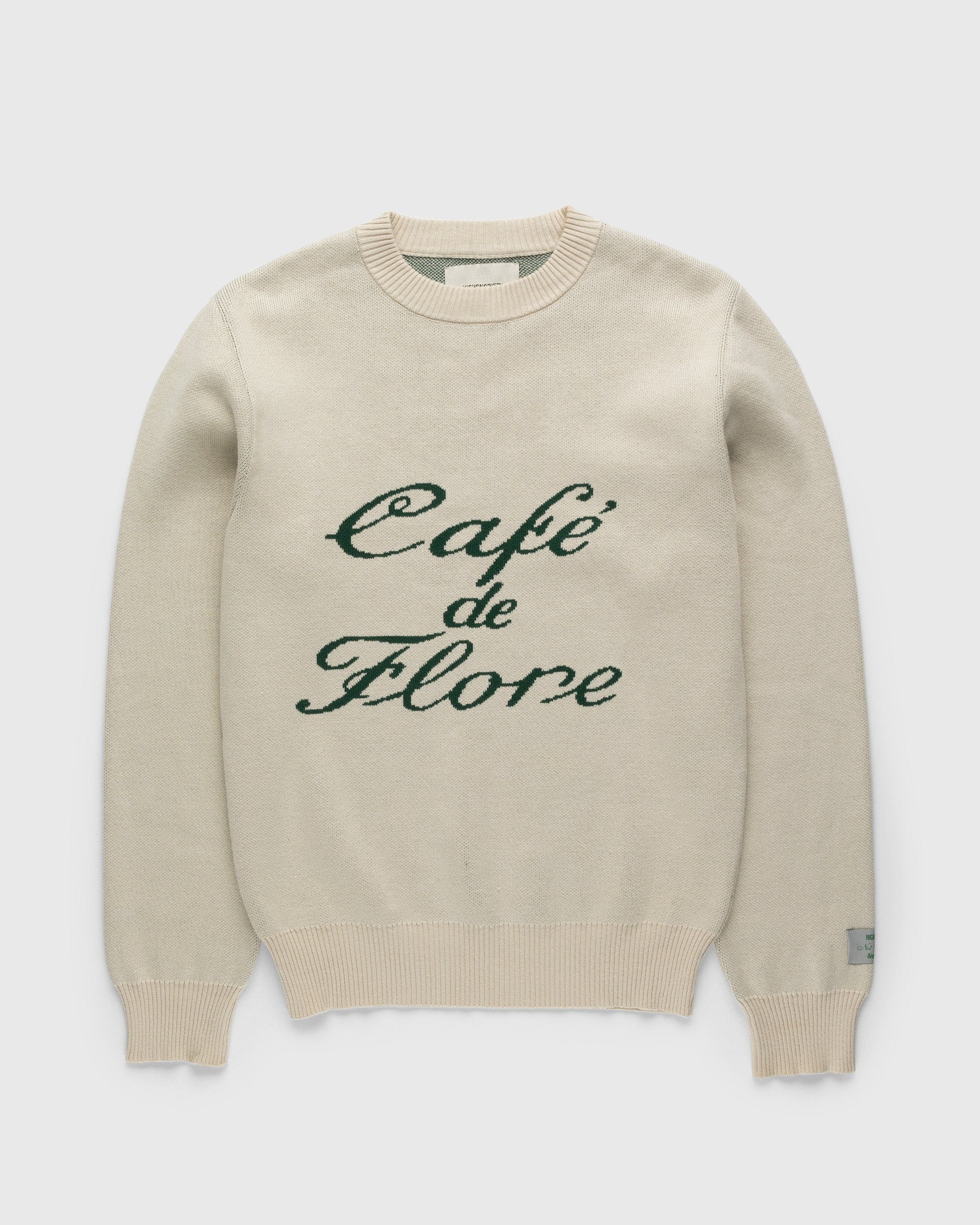 Café de Flore x Highsnobiety - Knitted Jumper - Clothing - Beige - Image 1