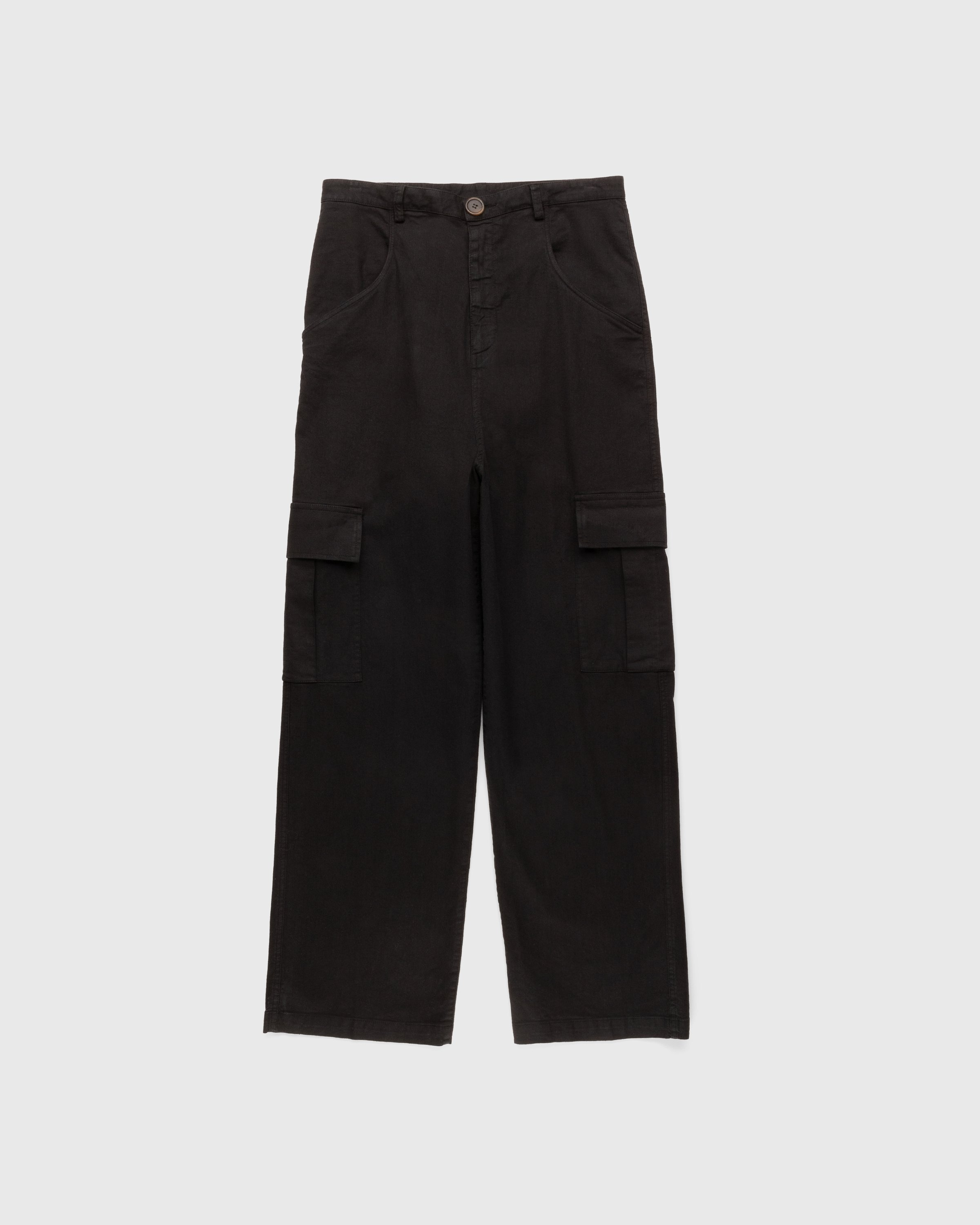 Winnie New York - Linen Cargo Pants Black - Clothing - Black - Image 1