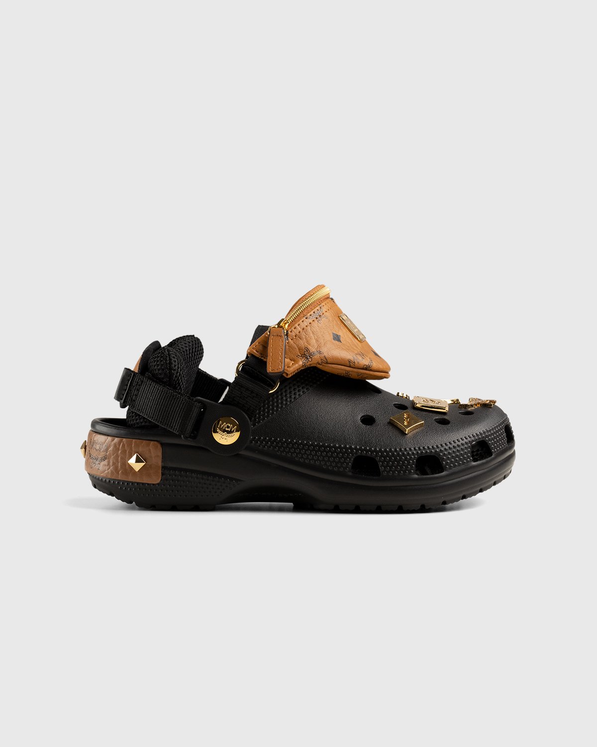MCM x Crocs - Belt Bag Clog Black - Footwear - Black - Image 1