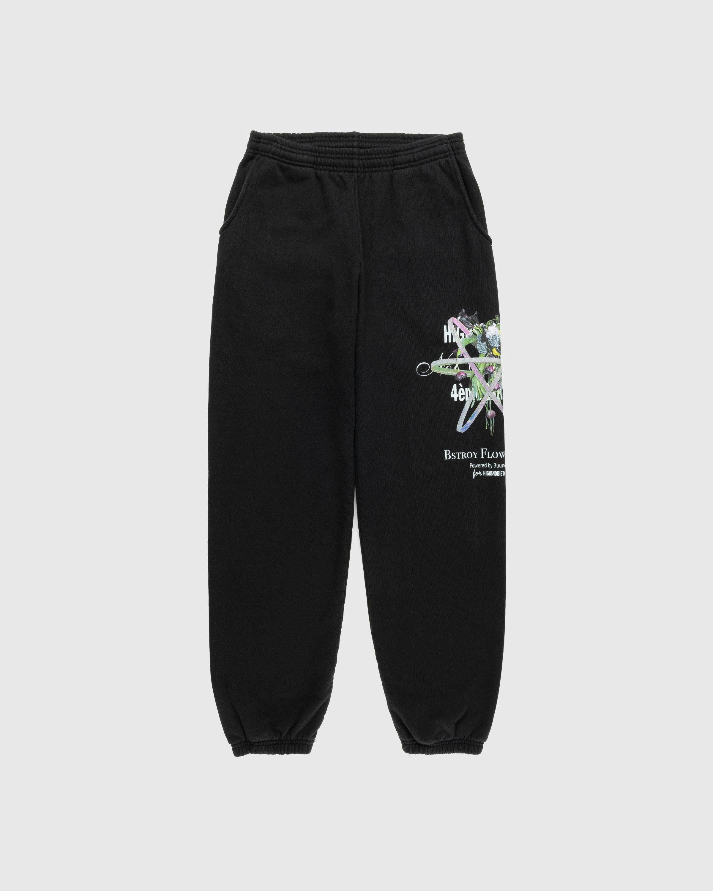 Bstroy x Highsnobiety - Not In Paris 4 Flower Sweatpants Black - Clothing - Black - Image 1