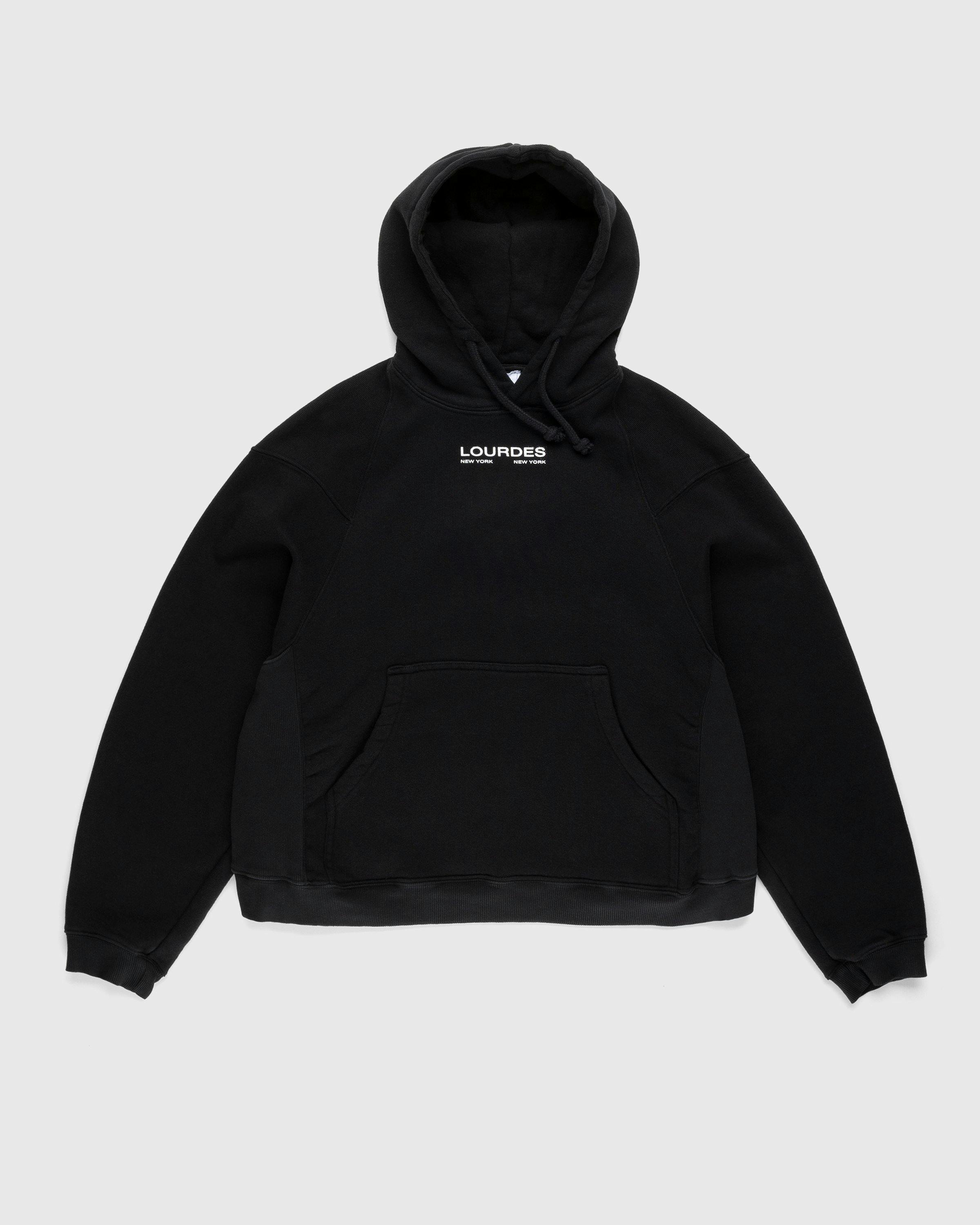 Lourdes New York - Basic Hoodie Black - Clothing - Black - Image 1