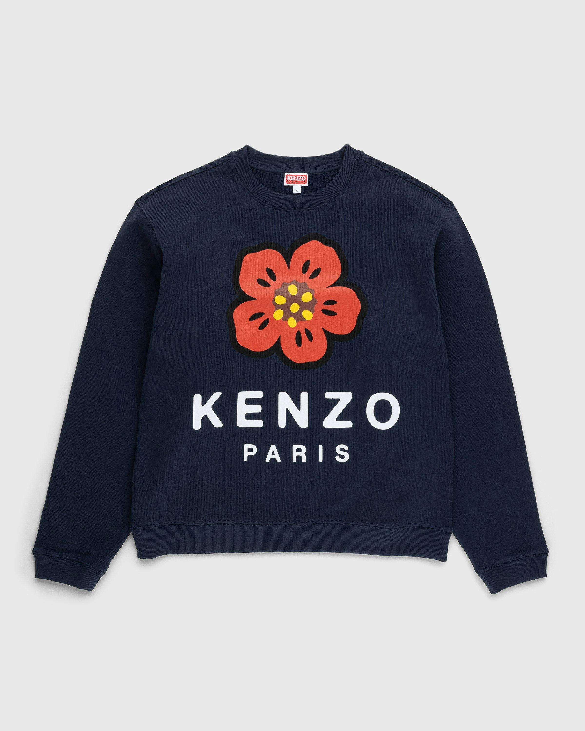 Kenzo - Boke Flower Sweatshirt Midnight Blue - Clothing - Black - Image 1