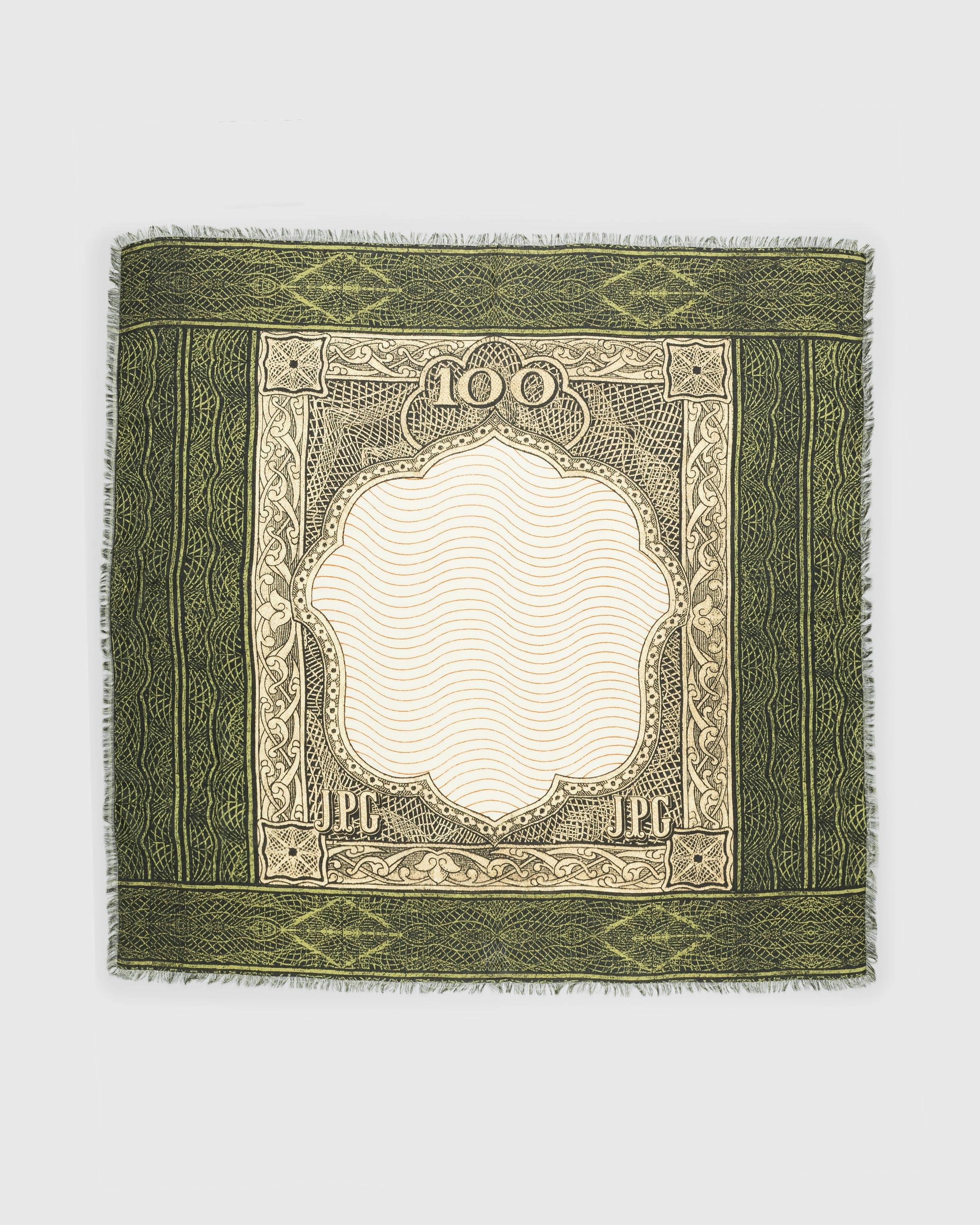 Jean Paul Gaultier - Cartouche Scarf Green/Ecru/Black/Orange - Accessories - Green - Image 1