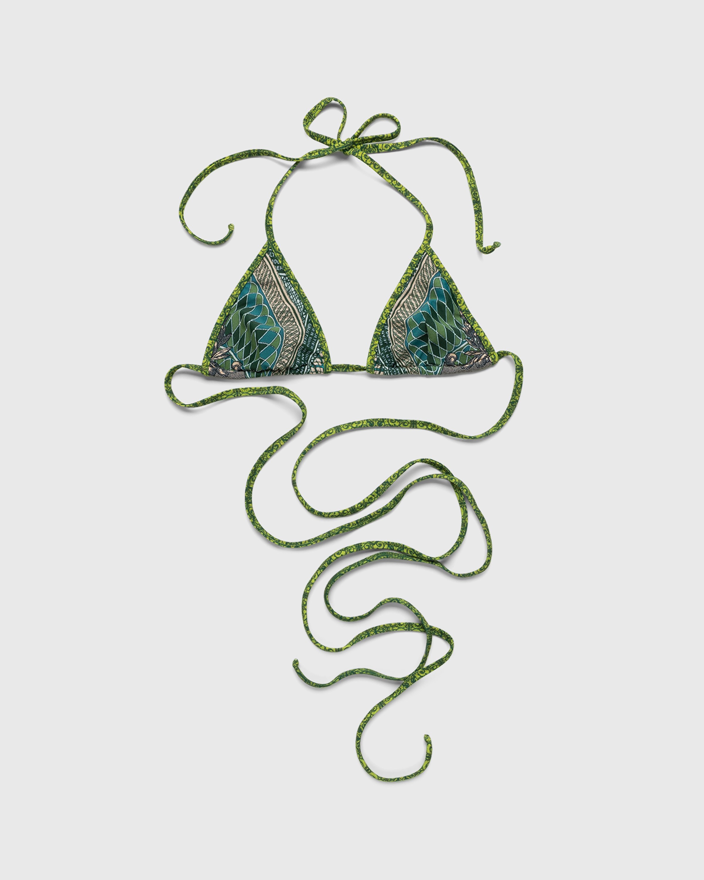 Jean Paul Gaultier - Banknote Bikini Top Multi - Clothing - Green - Image 1