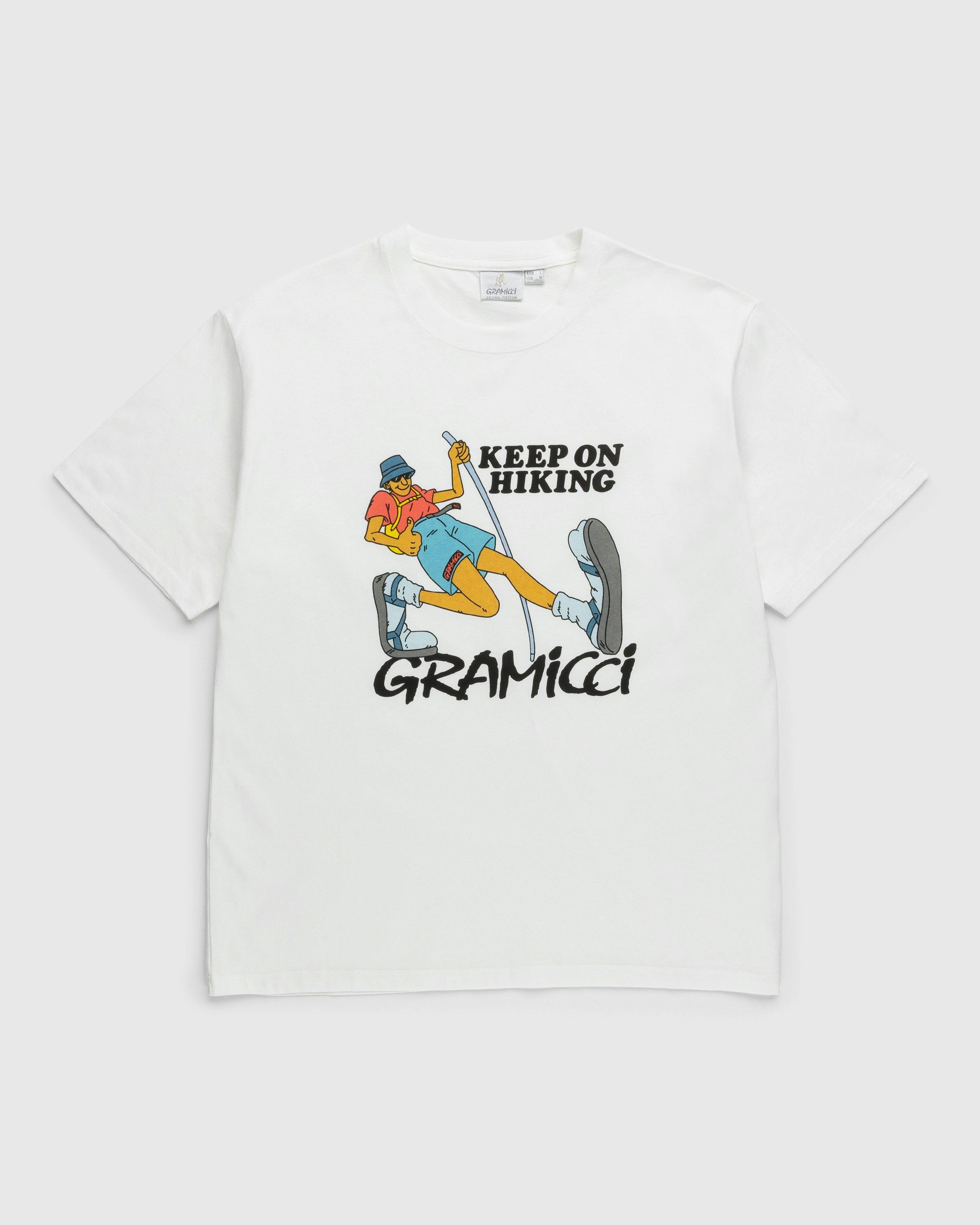 Gramicci - Keep On Hiking Tee White - Clothing - White - Image 1